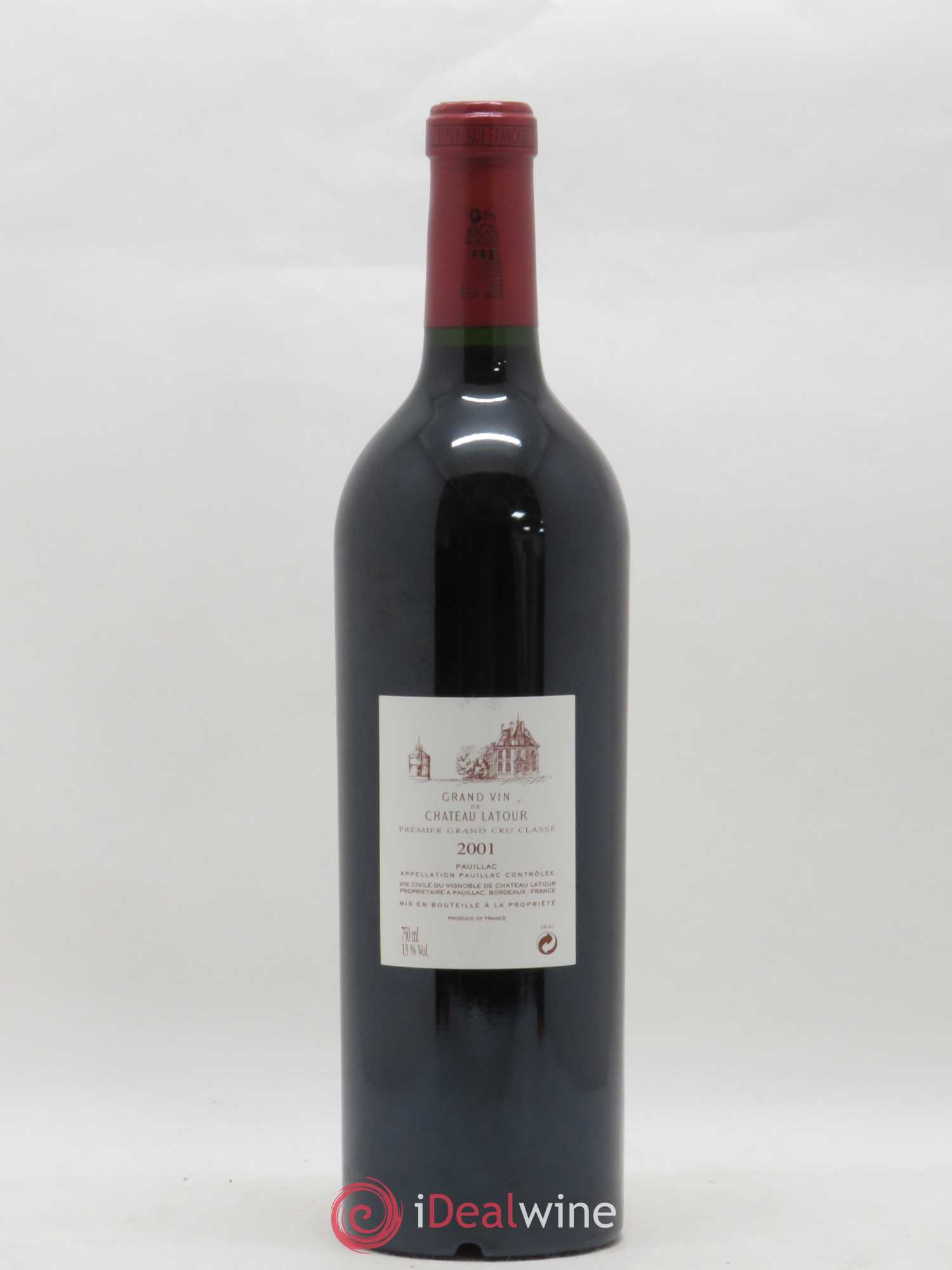 Château Latour 1er Grand Cru Classé 2001 - Lot de 1 bouteille - 1
