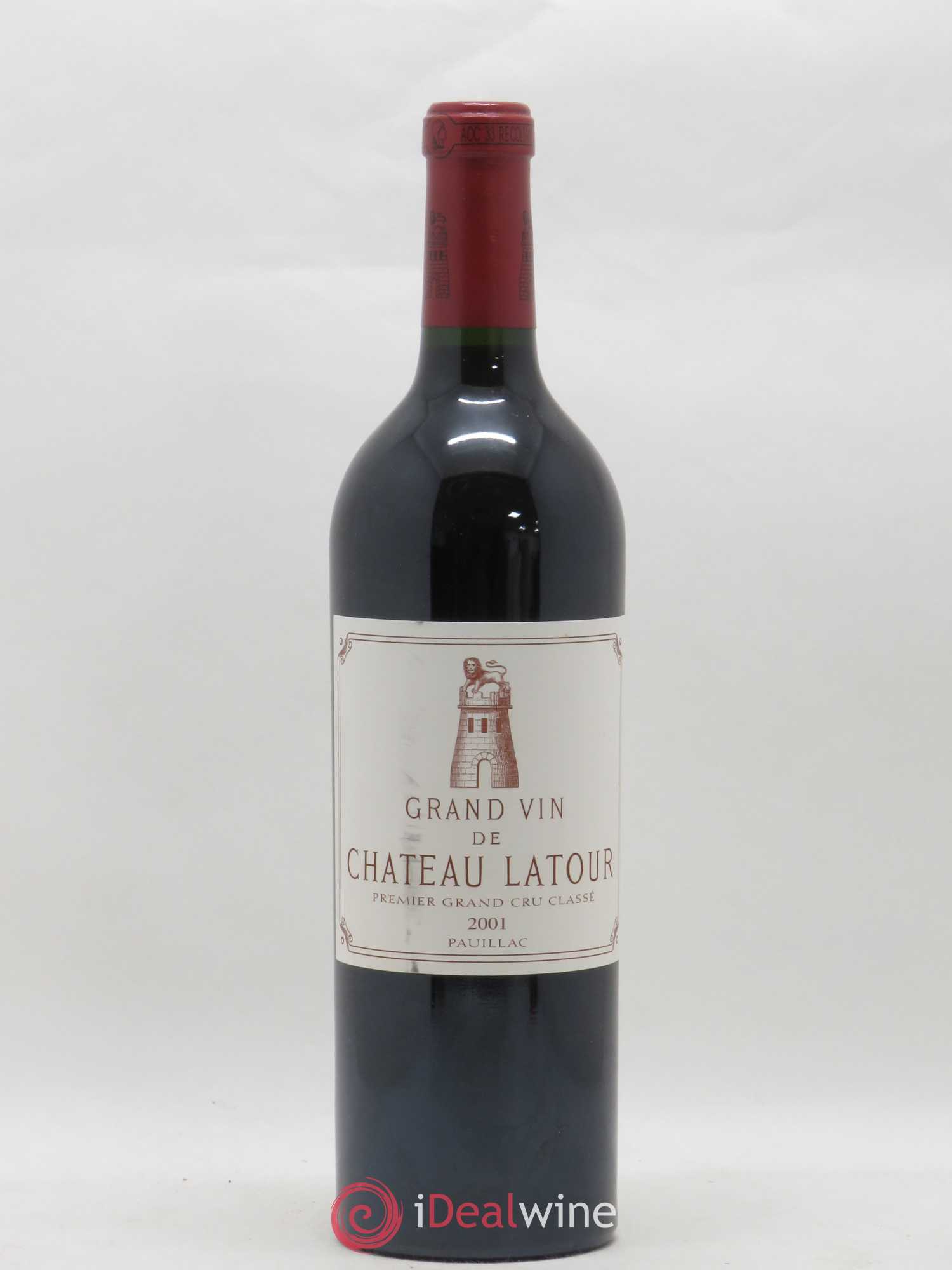 Château Latour 1er Grand Cru Classé 2001 - Lot de 1 bouteille - 0