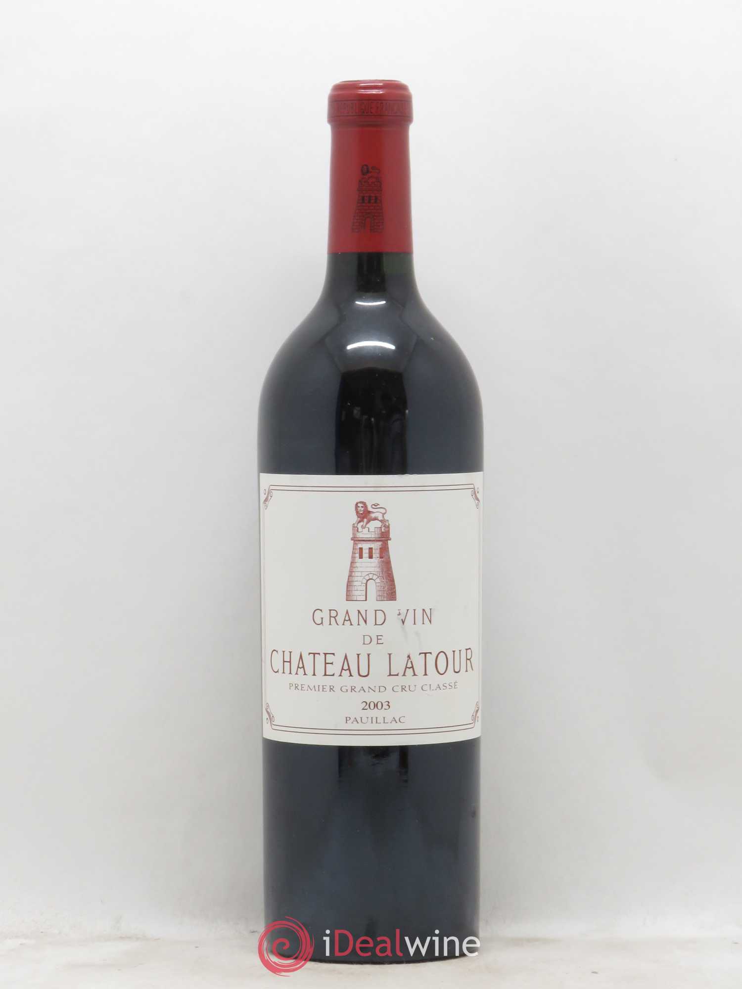 Château Latour 1er Grand Cru Classé 2003 - Lot de 1 bouteille - 0