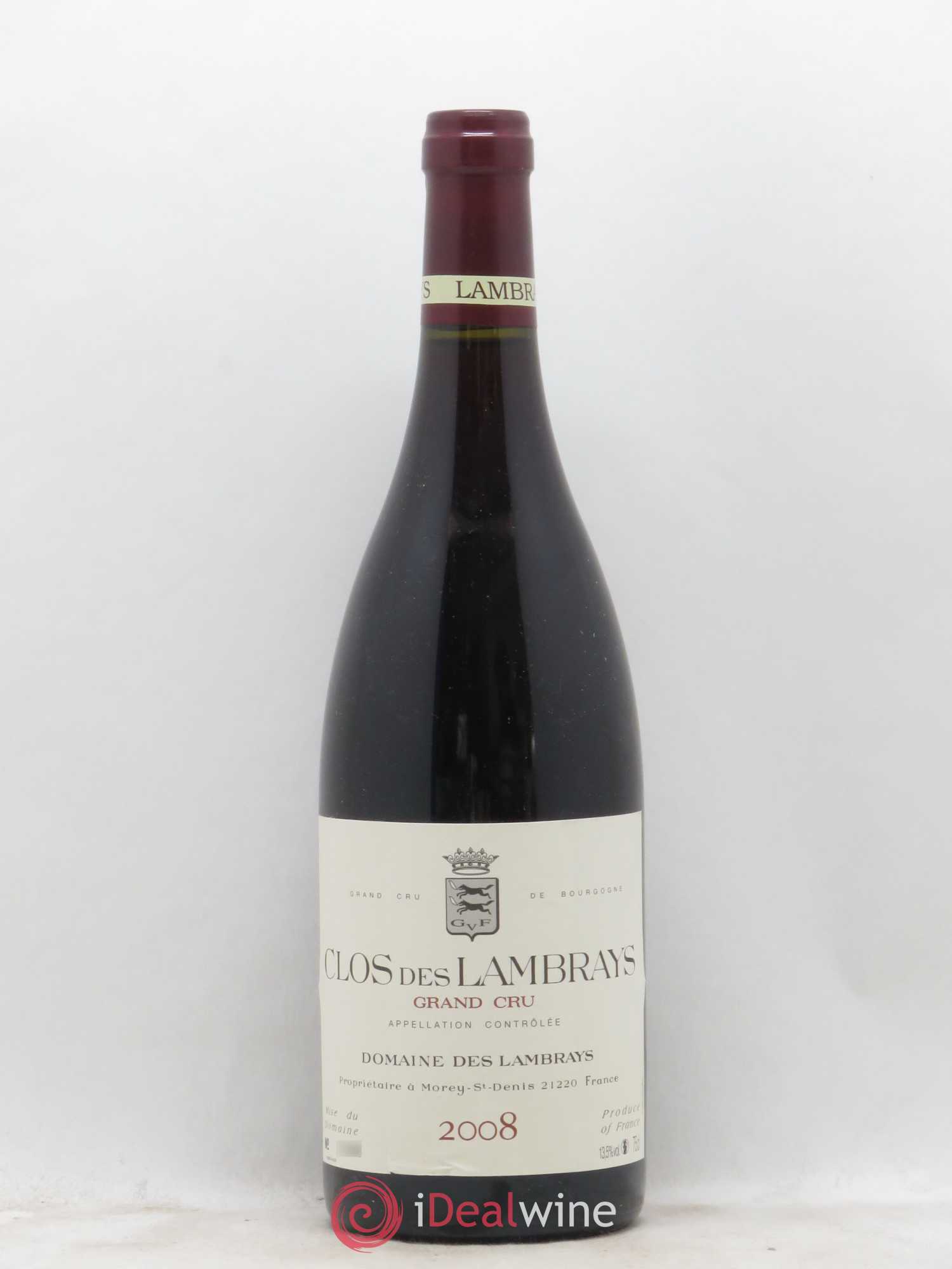 Clos des Lambrays Grand Cru Domaine des Lambrays 2008 - Lot de 1 bouteille - 0