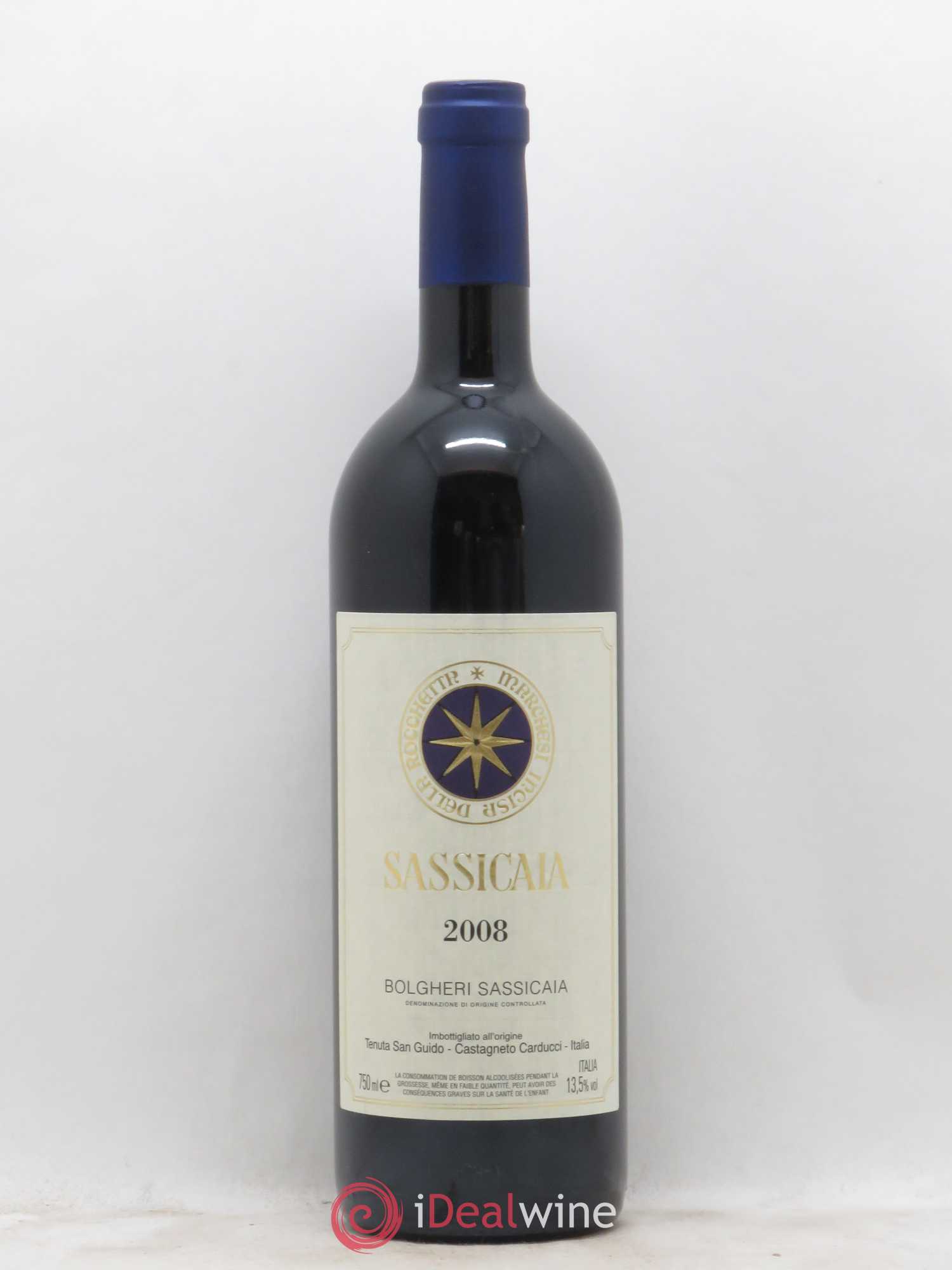 Bolgheri DOC Sassicaia Tenuta San Guido 2008 - Lot de 1 bouteille - 0