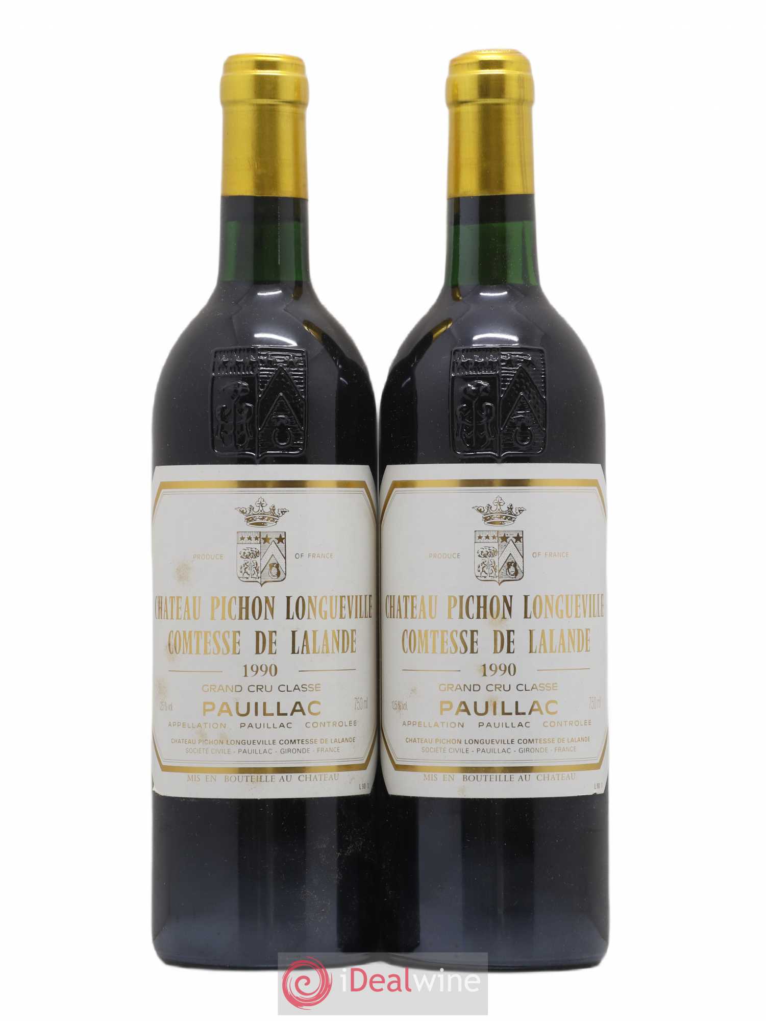 Château Pichon Longueville Comtesse de Lalande 2ème Grand Cru Classé 1990 - Lot de 2 bouteilles - 0