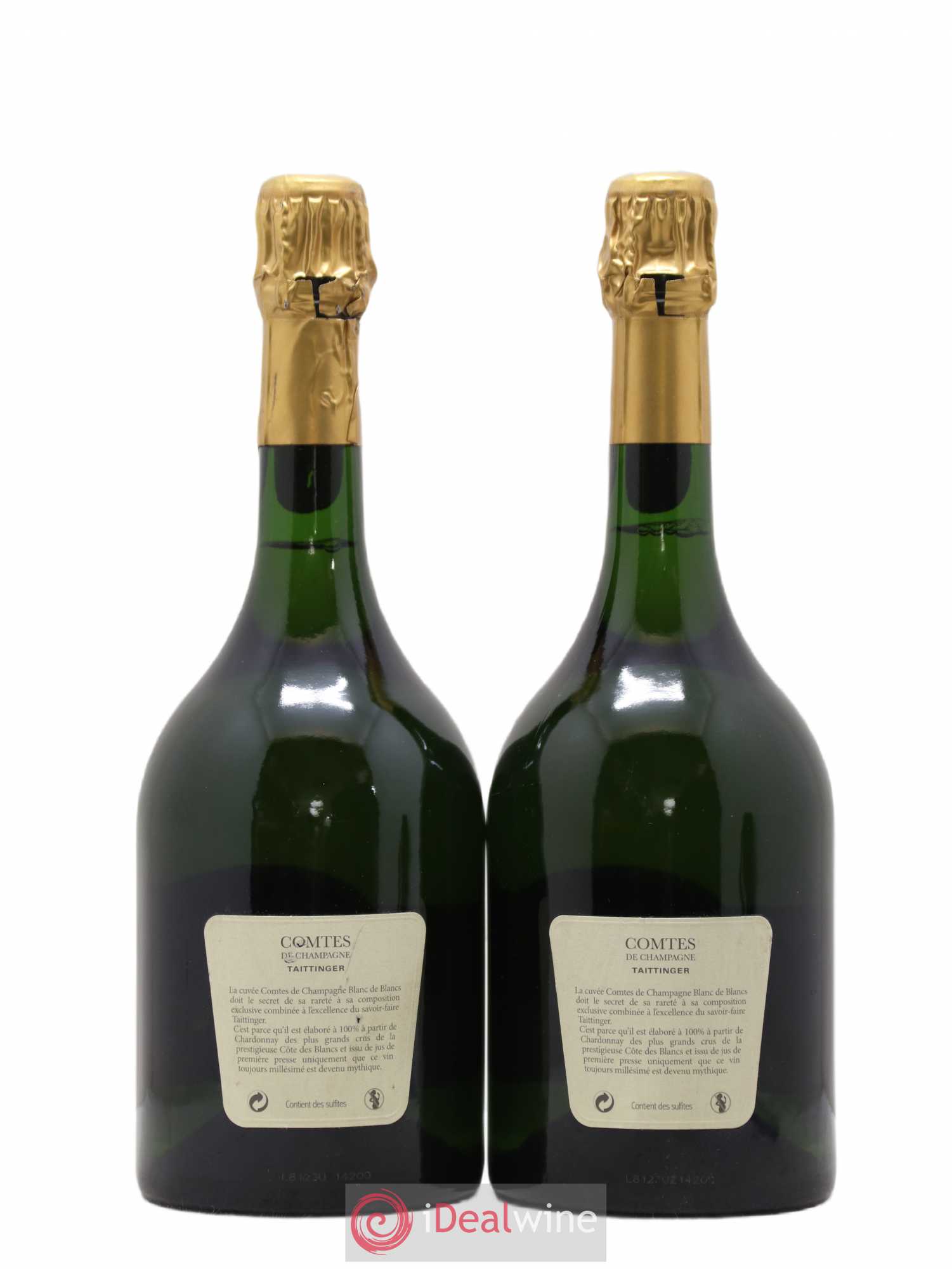 Comtes de Champagne Taittinger 1998 - Lot de 2 bouteilles - 1