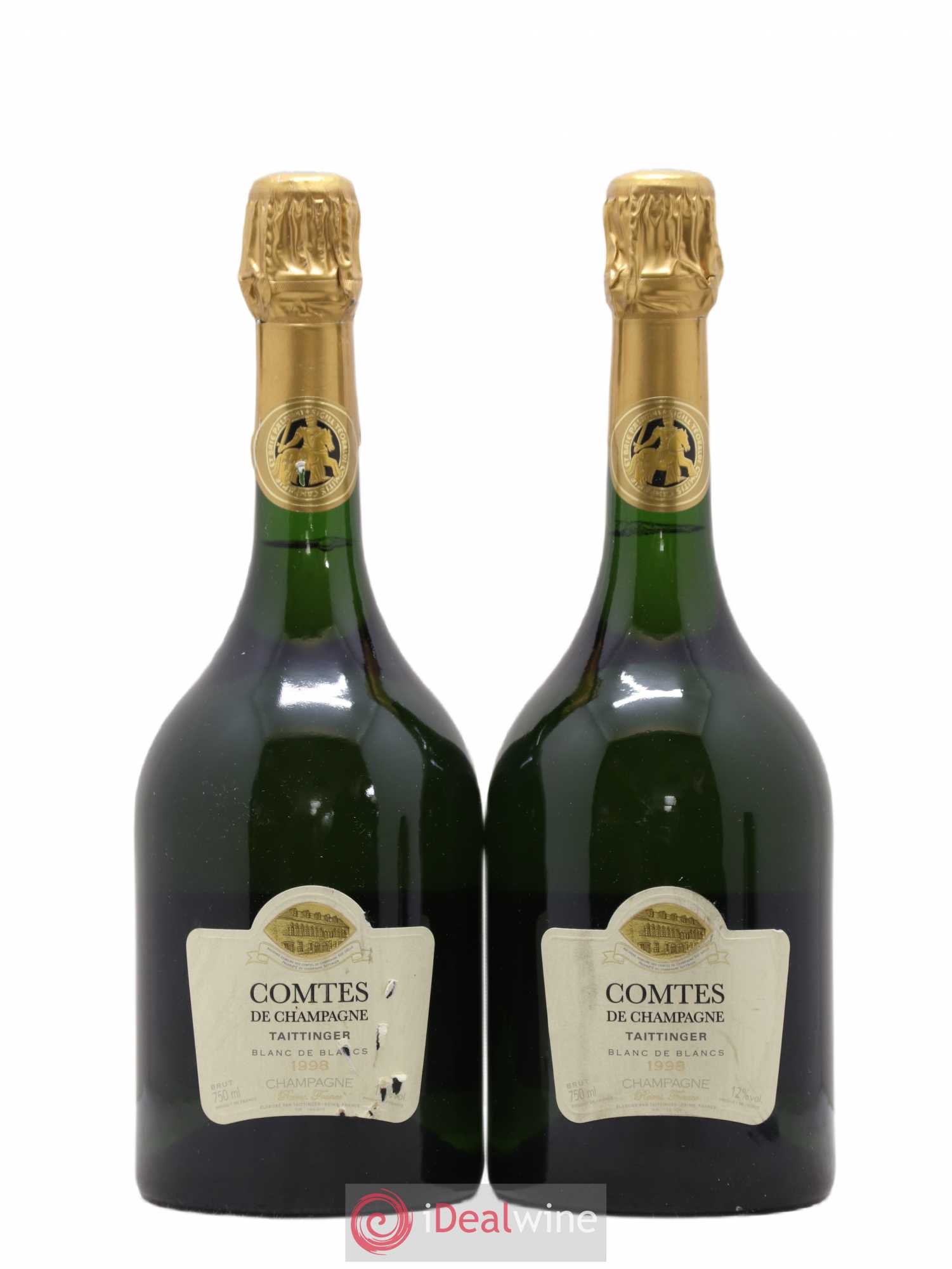 Comtes de Champagne Taittinger 1998 - Lot de 2 bouteilles - 0