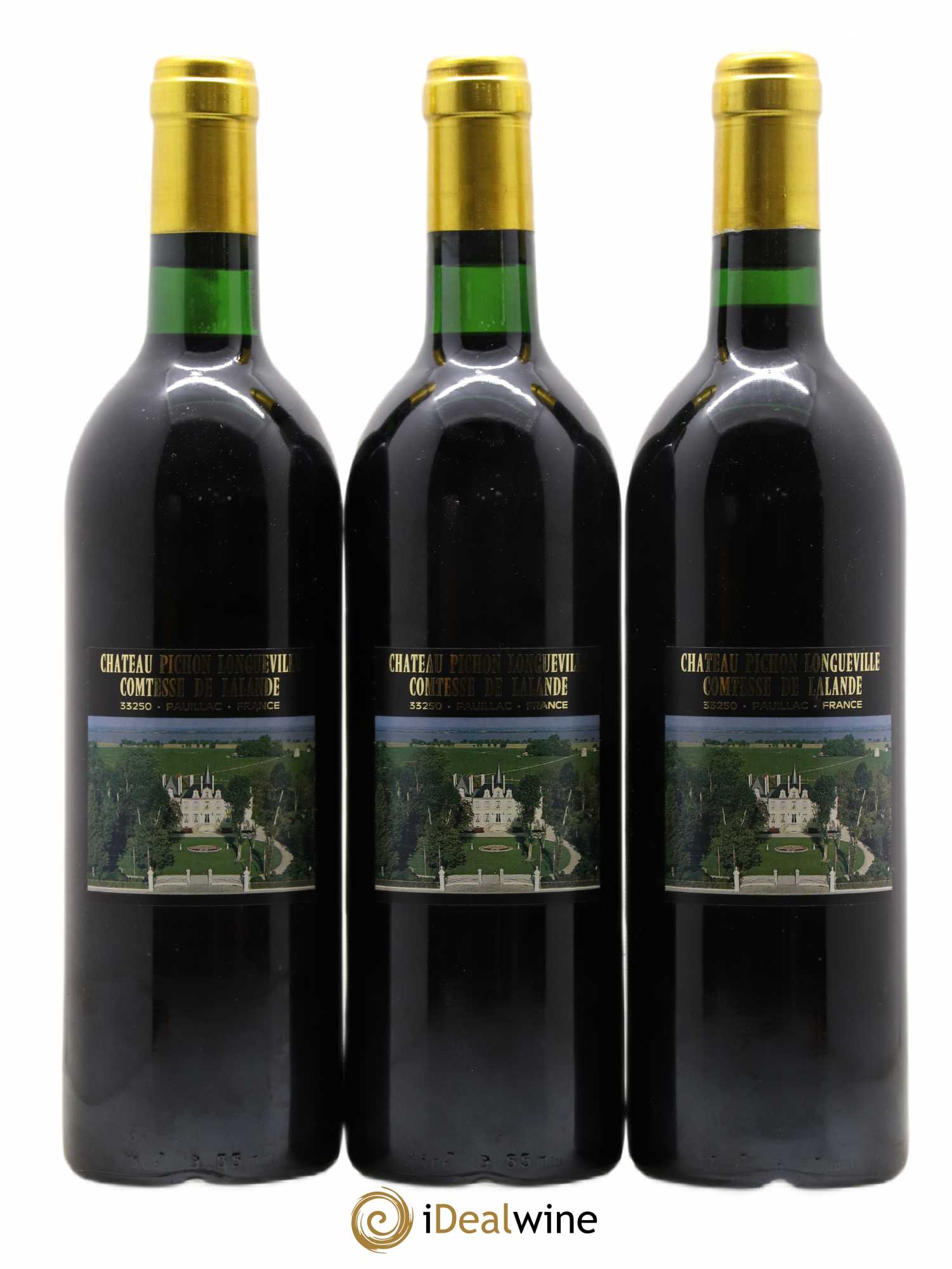 Château Pichon Longueville Comtesse de Lalande 2ème Grand Cru Classé 1990 - Lot de 3 bouteilles - 1