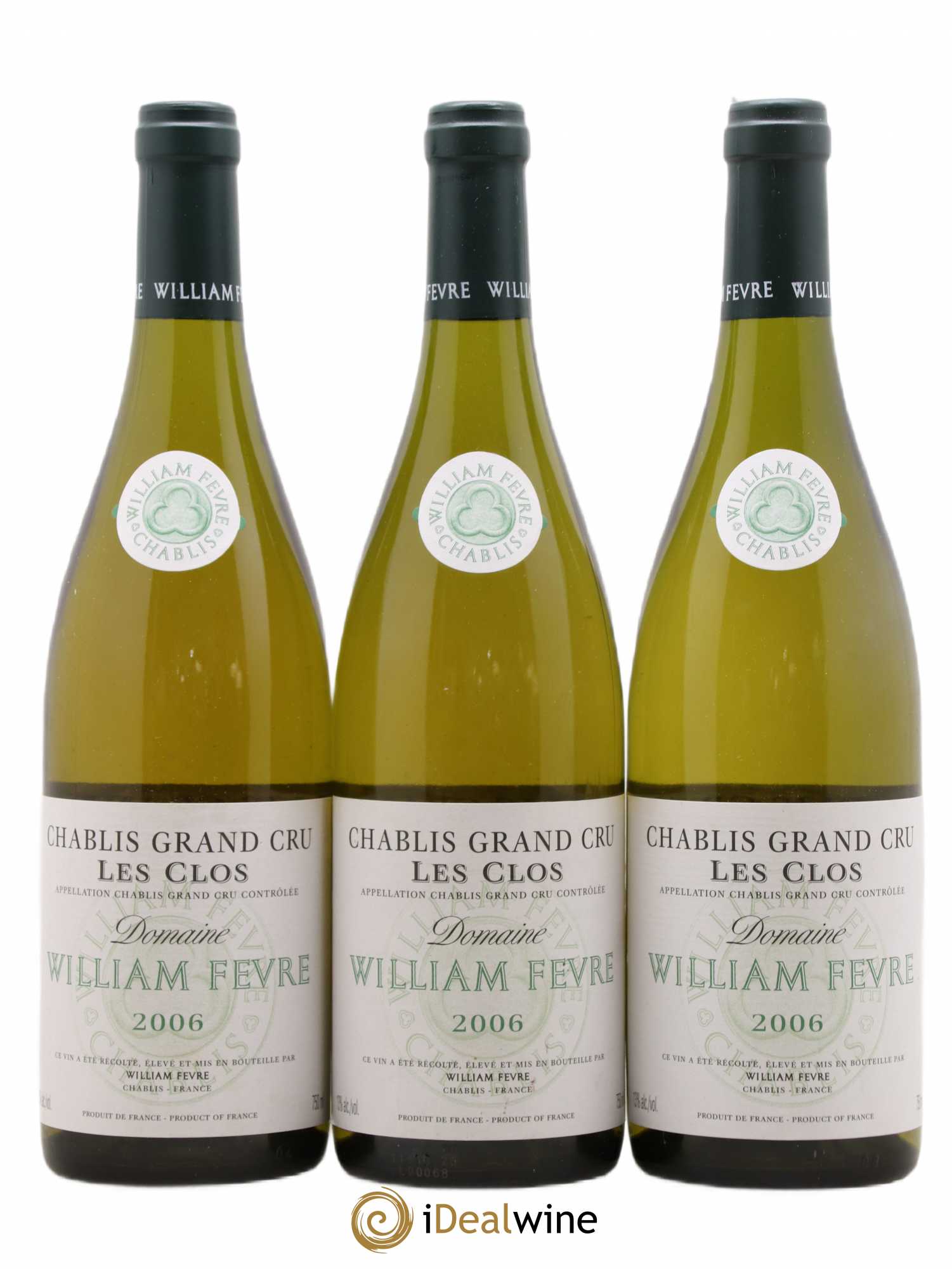 Chablis Grand Cru Les Clos William Fèvre 2006 - Lot de 3 bouteilles - 0