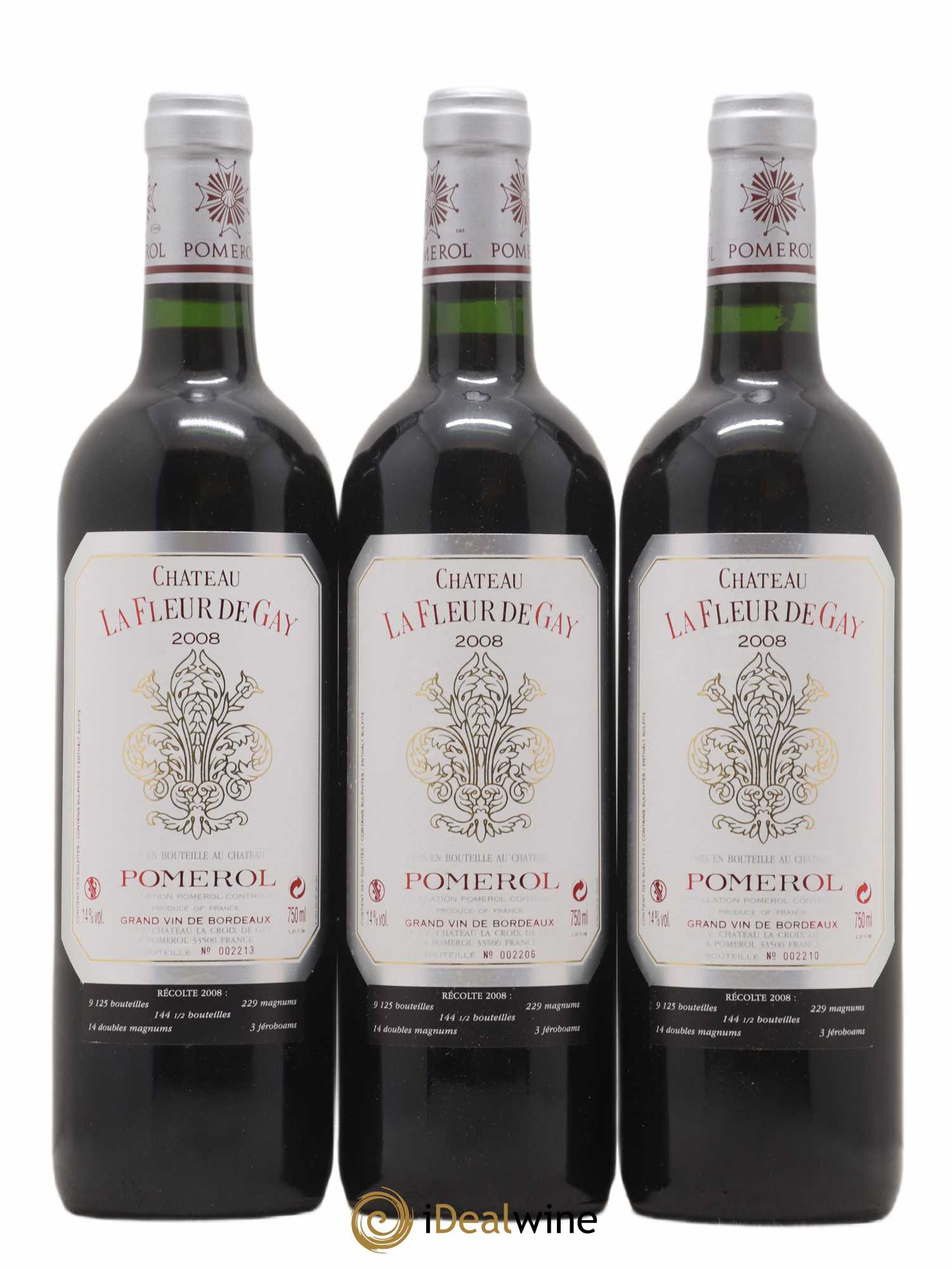 Château la Fleur de Gay 2008 - Lot de 3 bouteilles - 0
