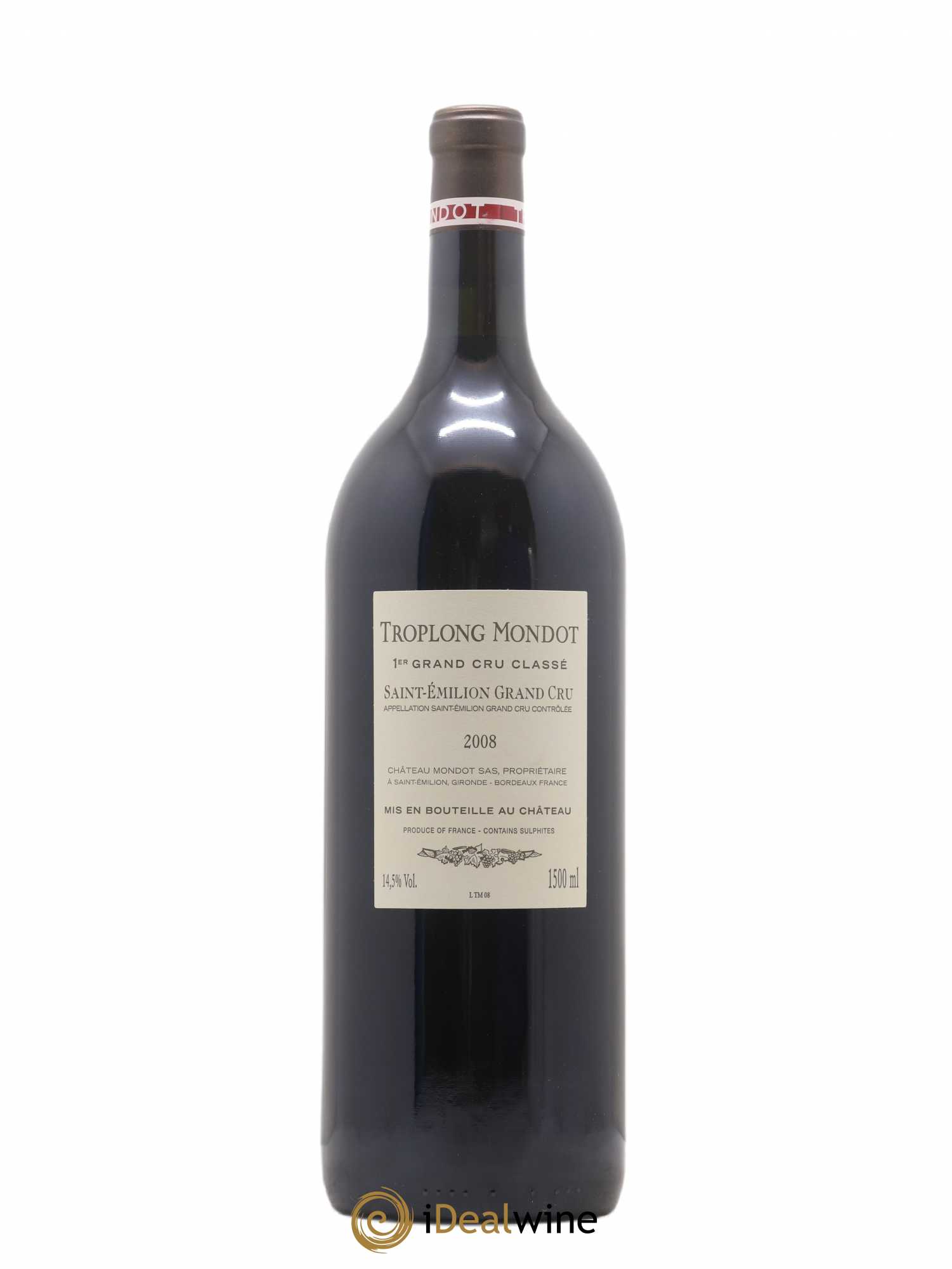 Château Troplong Mondot 1er Grand Cru Classé B 2008 - Lot de 1 magnum - 1
