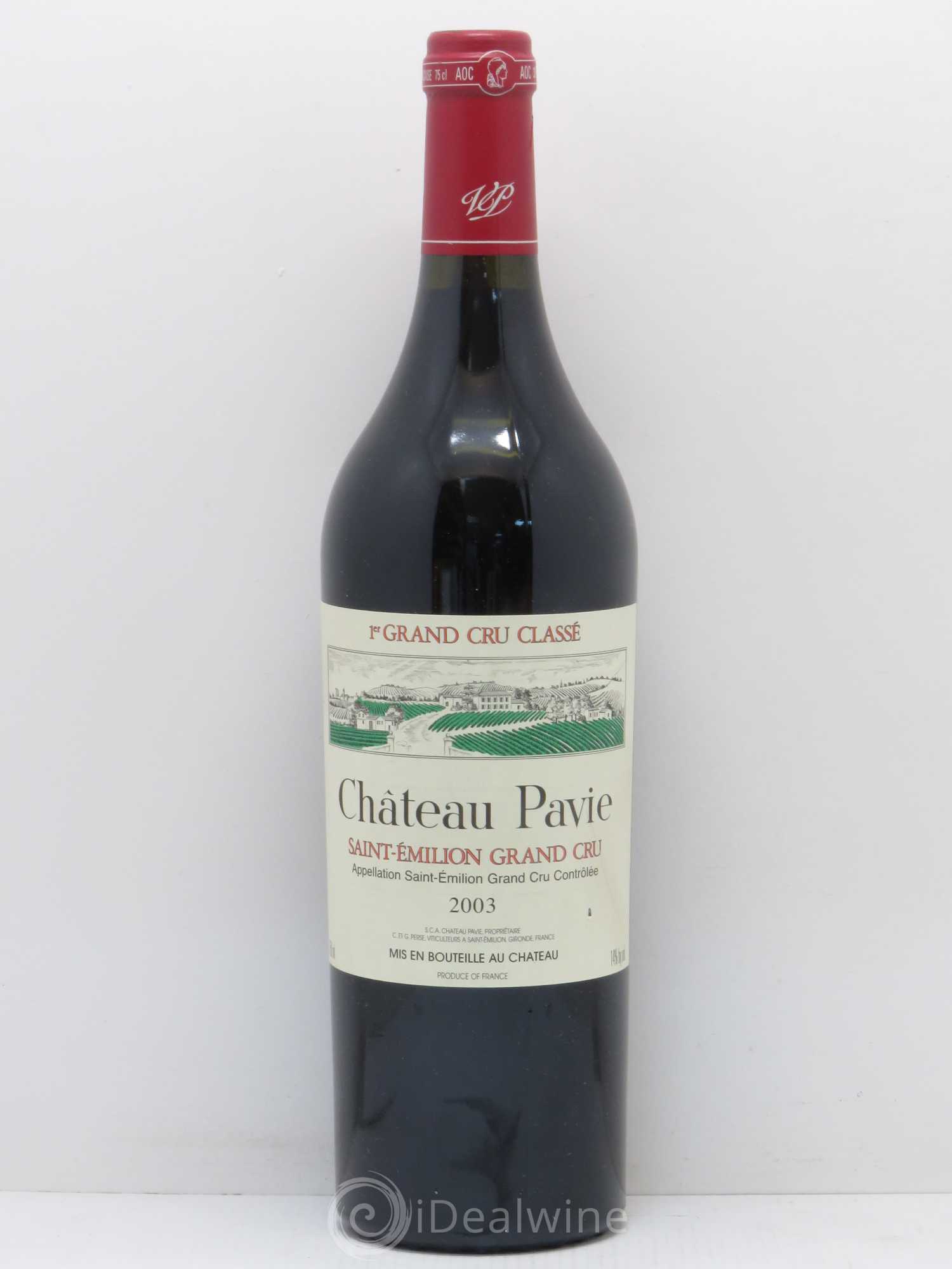Château Pavie 1er Grand Cru Classé A 2003 - Lot de 1 bouteille - 0