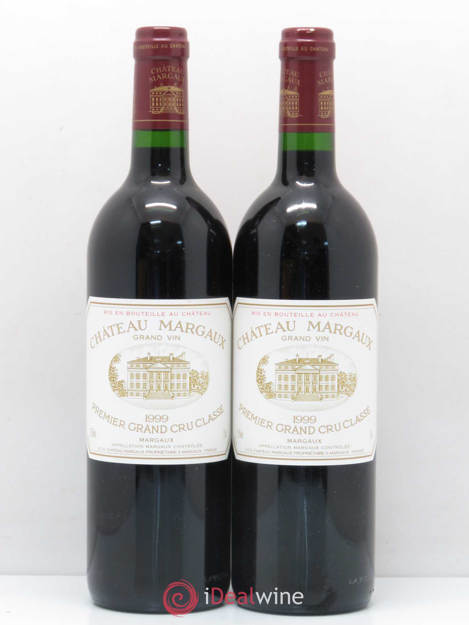 Château Margaux 1er Grand Cru Classé 1999 - Lot de 2 bouteilles - 0