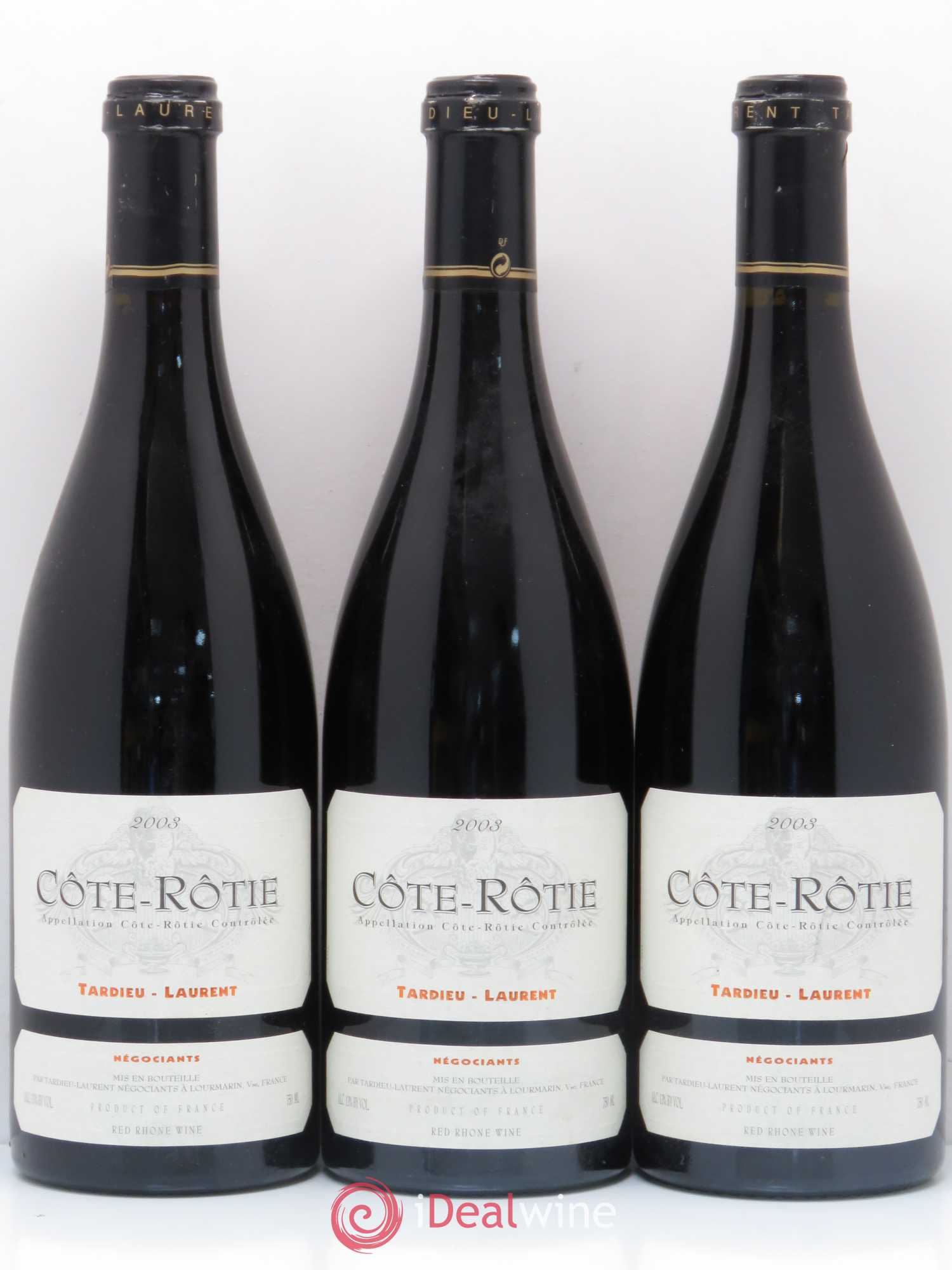 Côte-Rôtie Maison Tardieu-Laurent 2003 - Lot de 3 bouteilles - 0