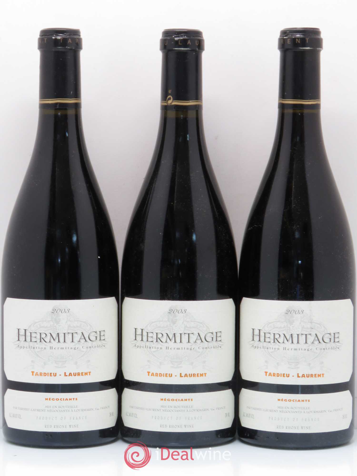 Hermitage Maison Tardieu-Laurent 2003 - Lot de 3 bouteilles - 0