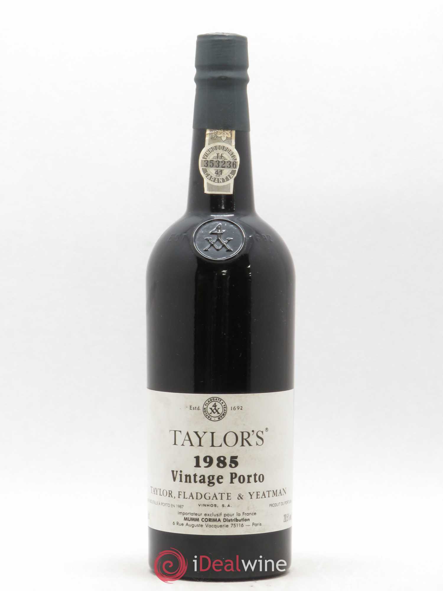 Porto Taylor's Vintage 1985 - Lot de 1 bouteille - 0
