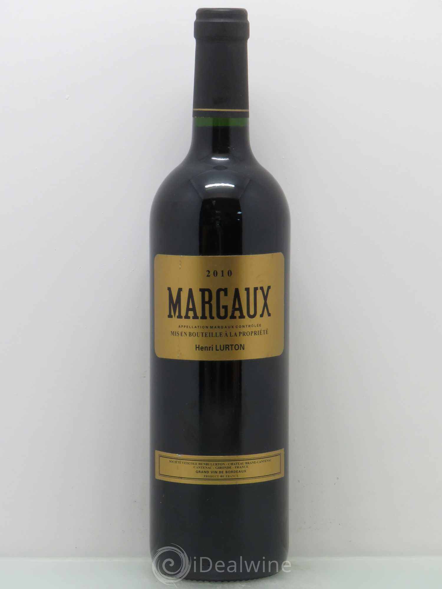 Bordeaux Margaux De Brane Cantenac H.Lurton 2010 - Posten von 1 Flasche - 0