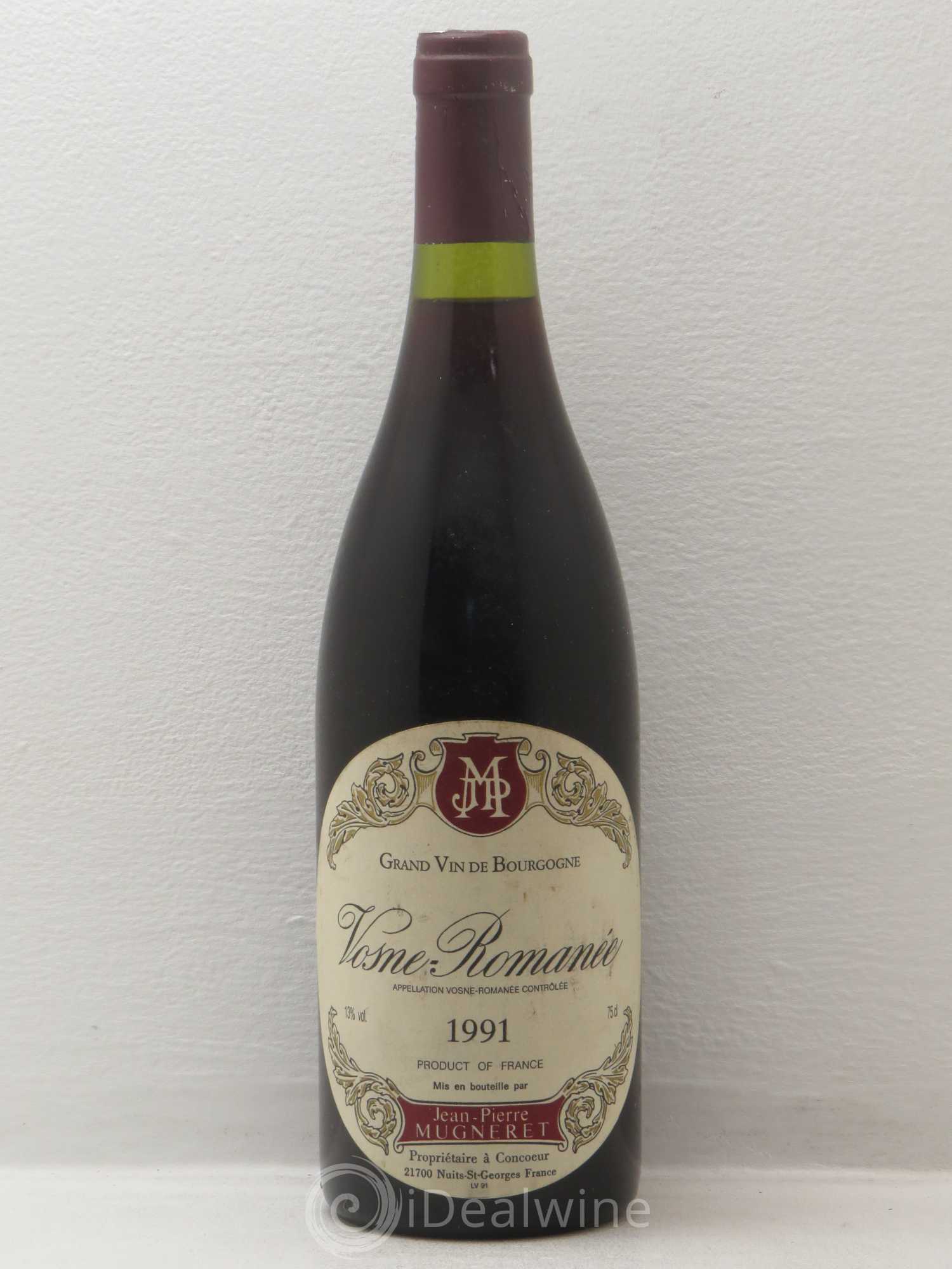 Vosne-Romanée J.P Mugneret 1991 - Posten von 1 Flasche - 0