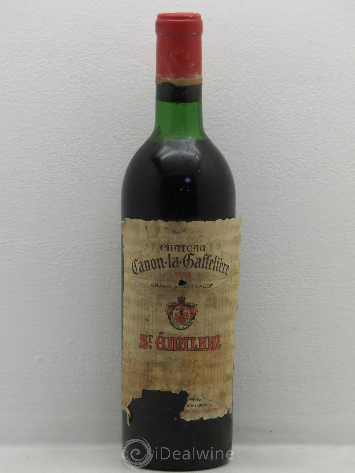 Château Canon la Gaffelière 1er Grand Cru Classé B 1969 - Lot de 1 bouteille - 0