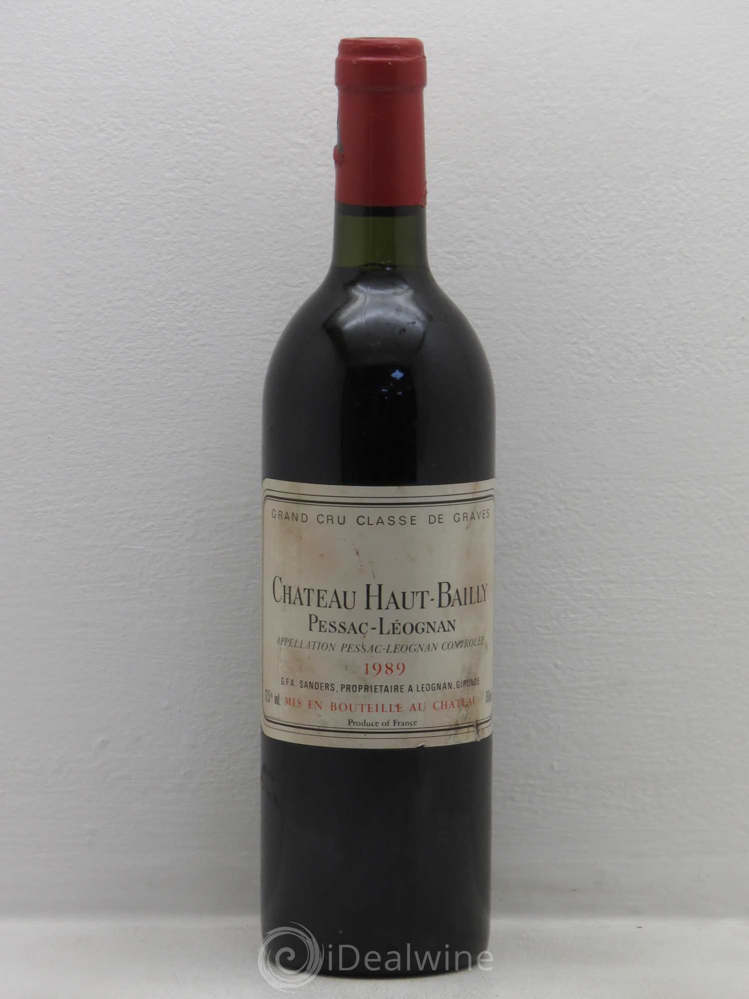 Château Haut-Bailly Cru Classé de Graves 1989 - Lot de 1 bouteille - 0