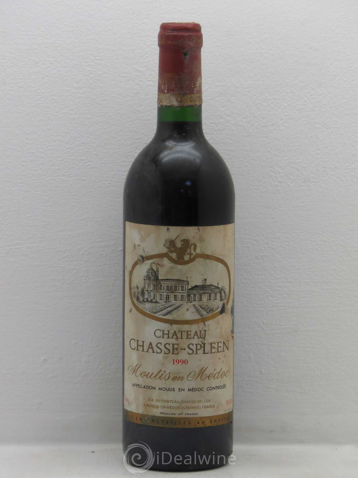 Château Chasse Spleen 1990 - Lot de 1 bouteille - 0