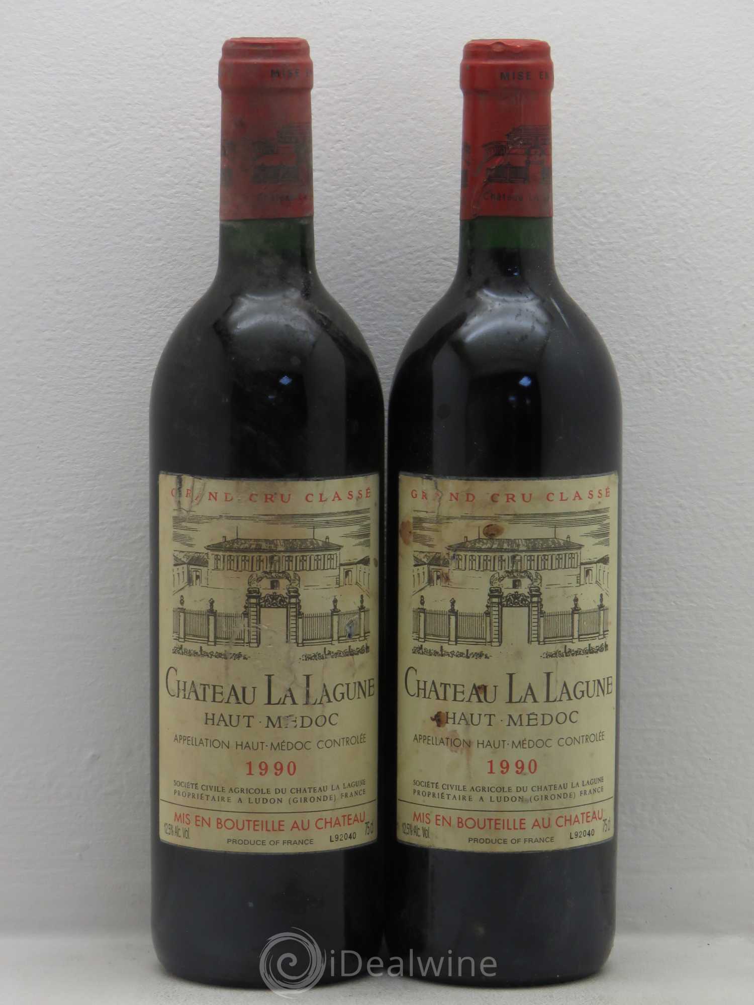 Château la Lagune 3ème Grand Cru Classé 1990 - Lot de 2 bouteilles - 0