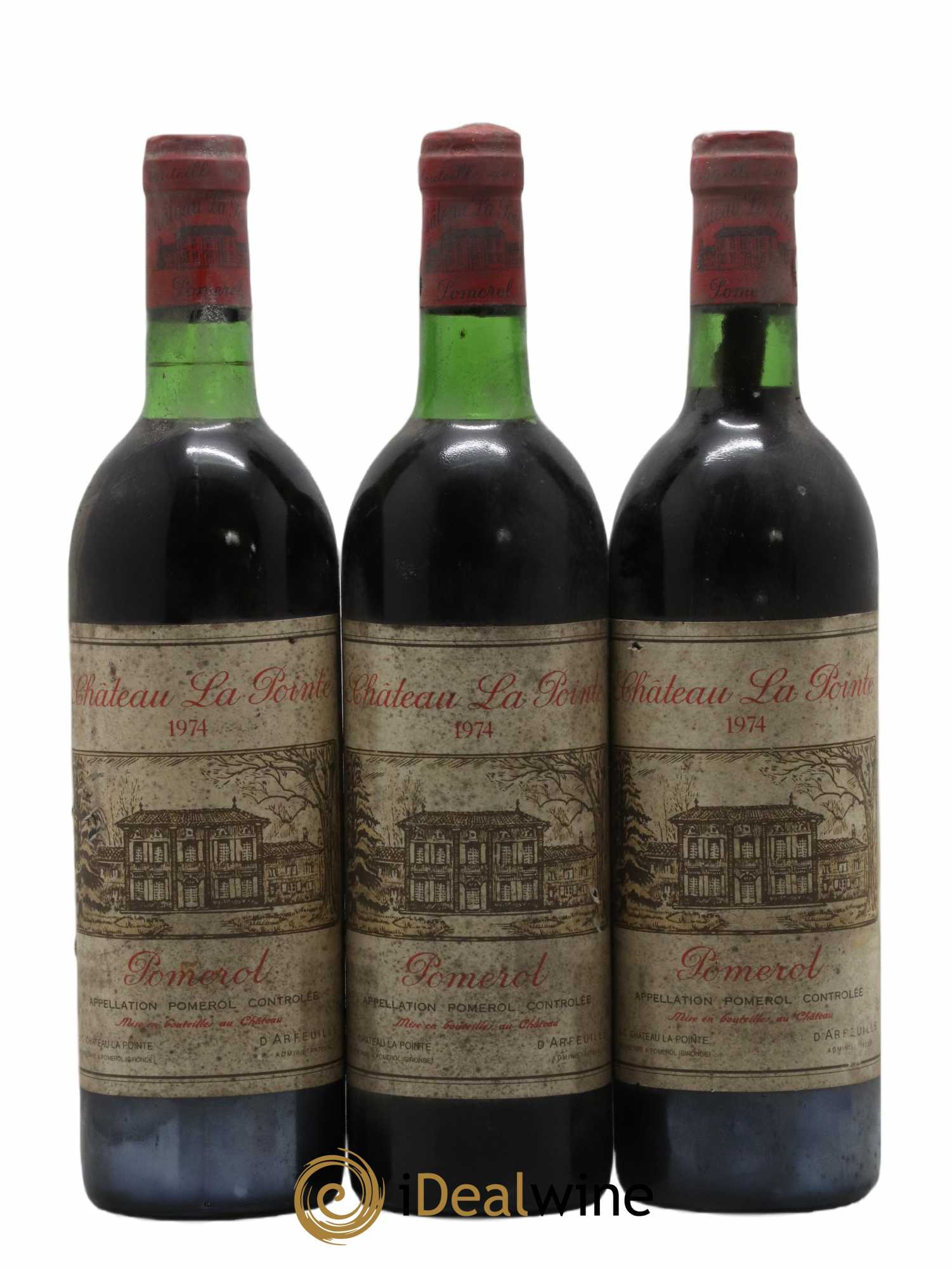 Château la Pointe 1974 - Lot de 3 bouteilles - 0