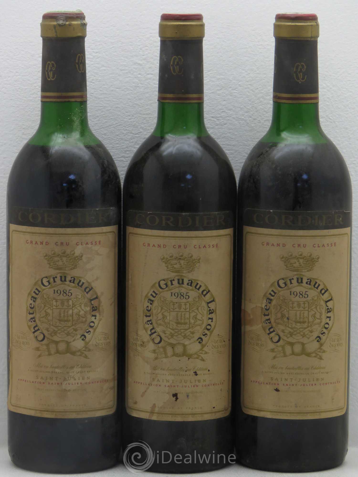 Château Gruaud Larose 2ème Grand Cru Classé 1985 - Lot de 3 bouteilles - 0
