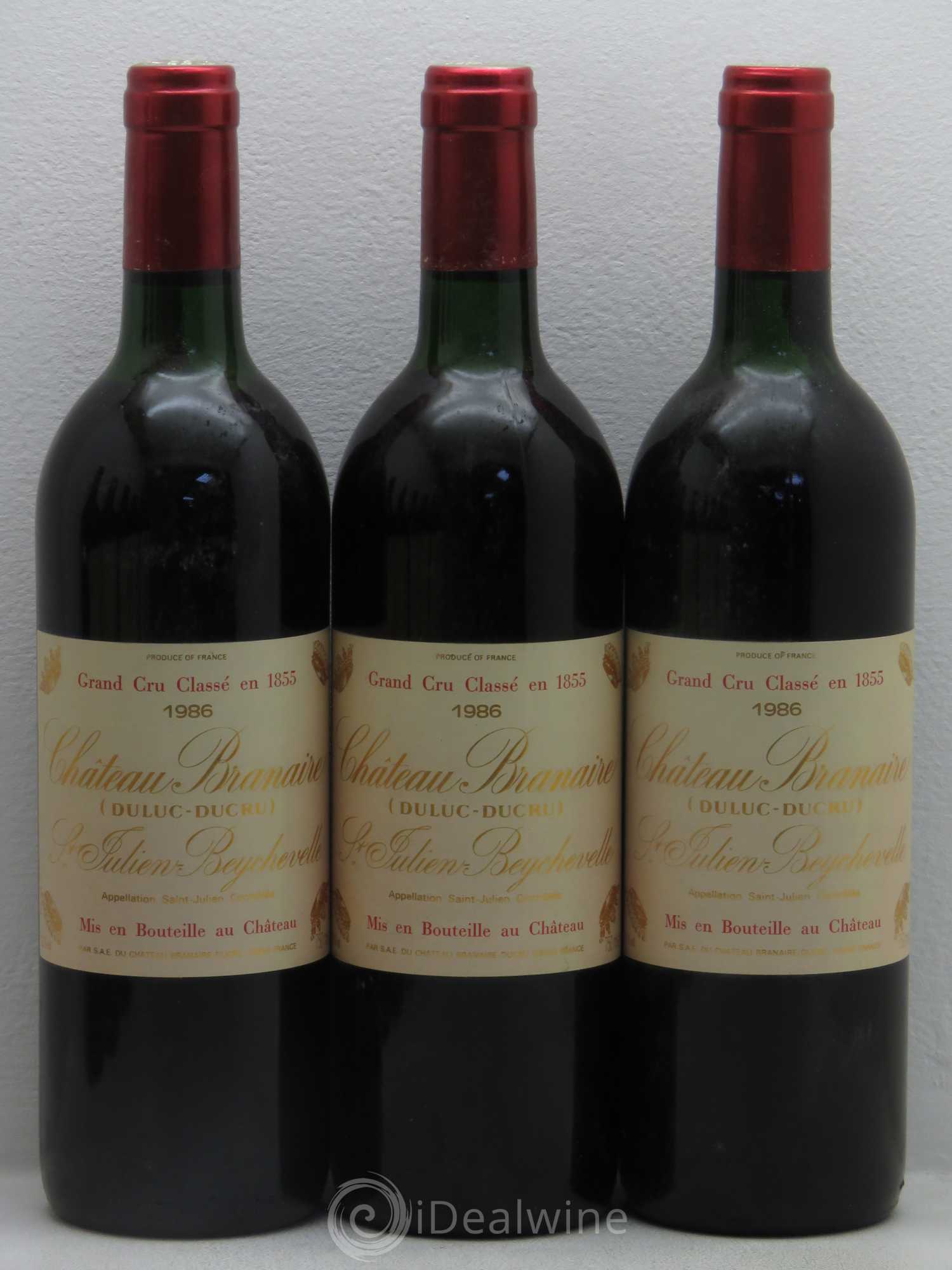 Château Branaire Ducru 4ème Grand Cru Classé 1986 - Lot de 12 bouteilles - 2