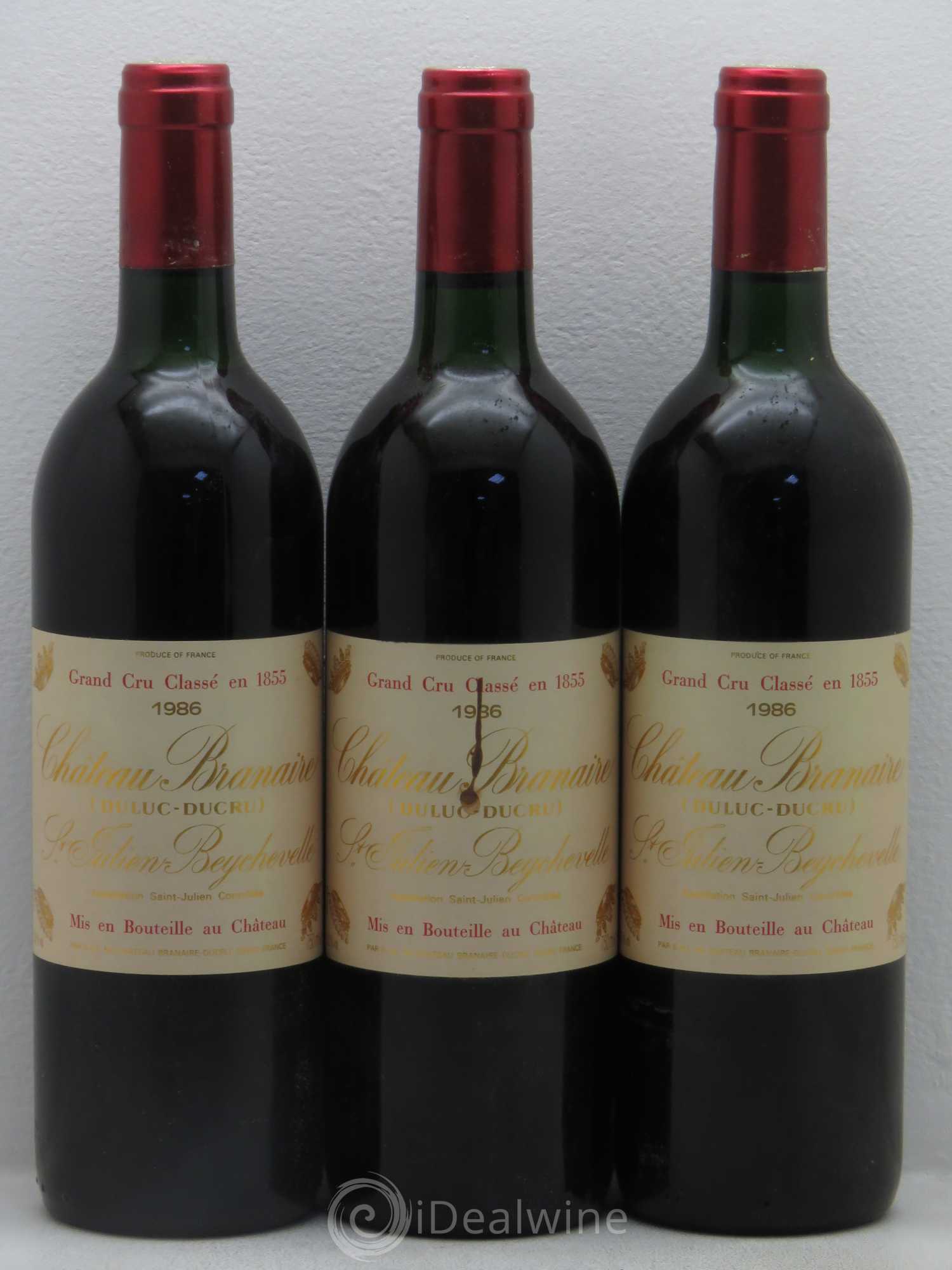 Château Branaire Ducru 4ème Grand Cru Classé 1986 - Lot de 12 bouteilles - 4