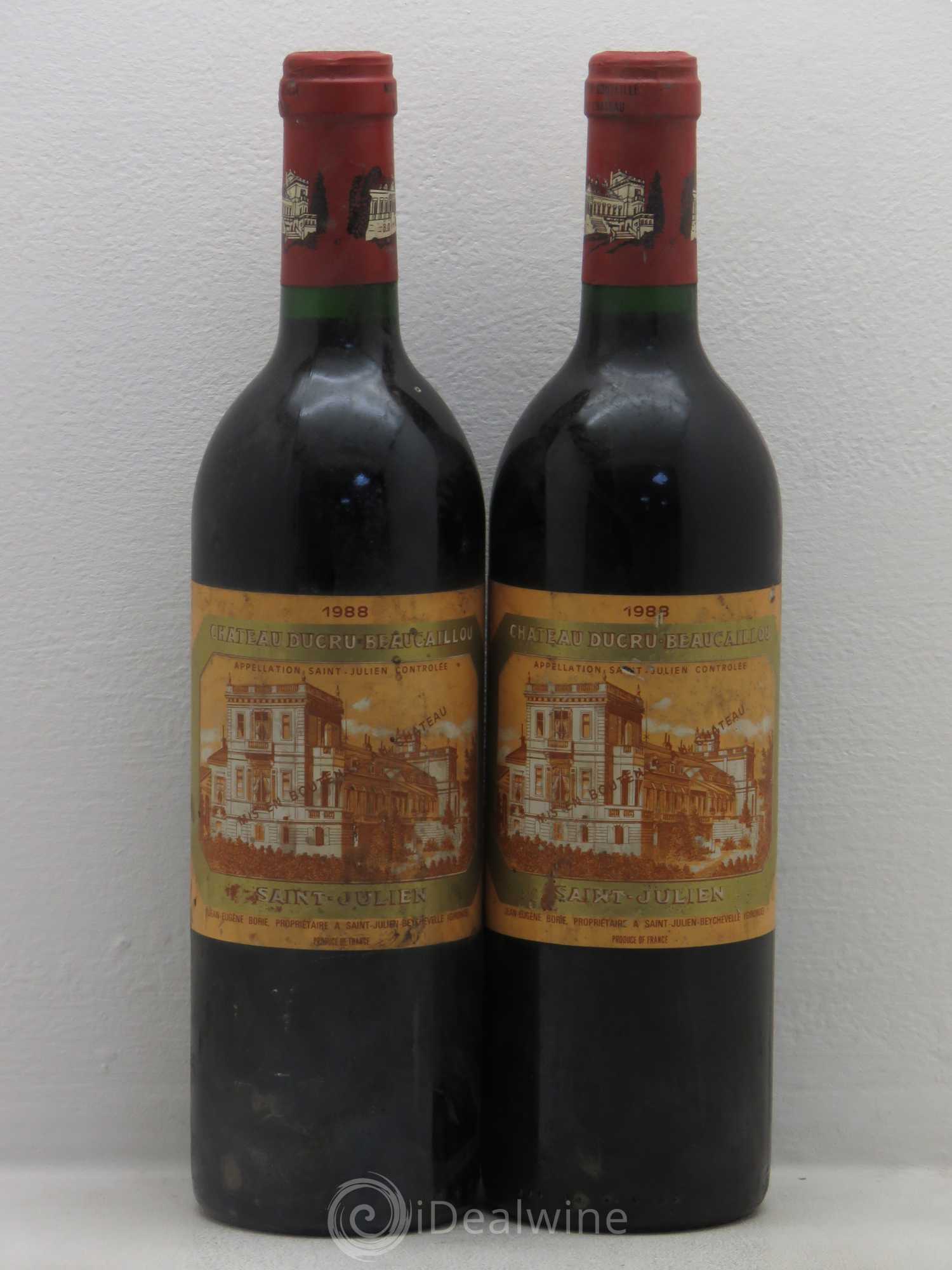 Château Ducru Beaucaillou 2ème Grand Cru Classé 1988 - Lot de 2 bouteilles - 0