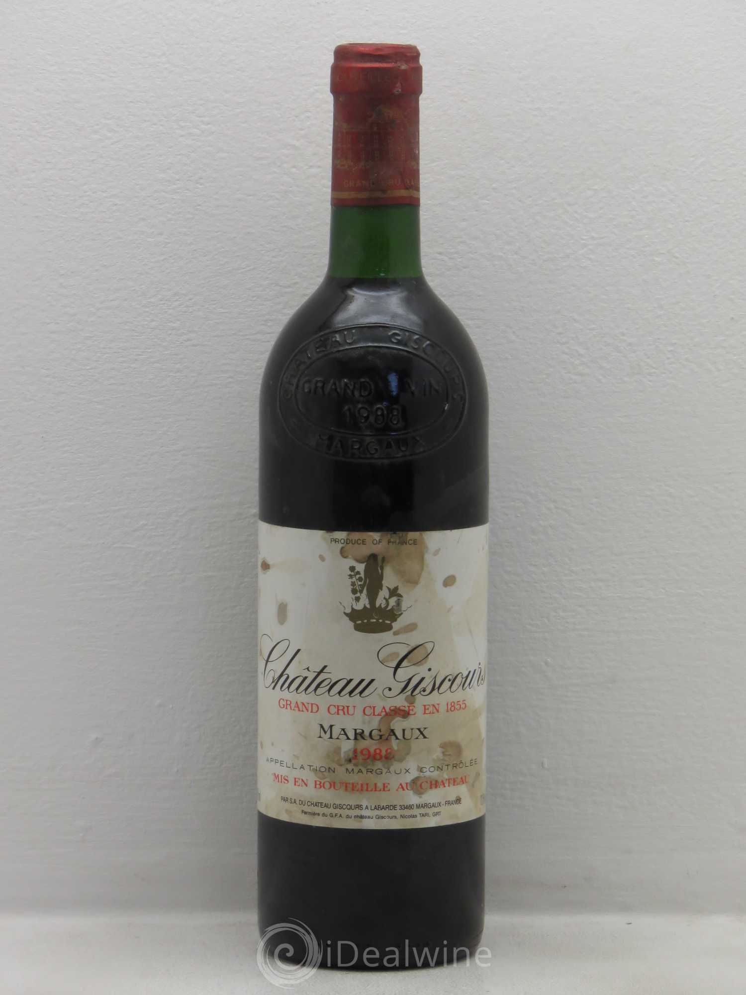 Château Giscours 3ème Grand Cru Classé 1988 - Lot de 1 bouteille - 0