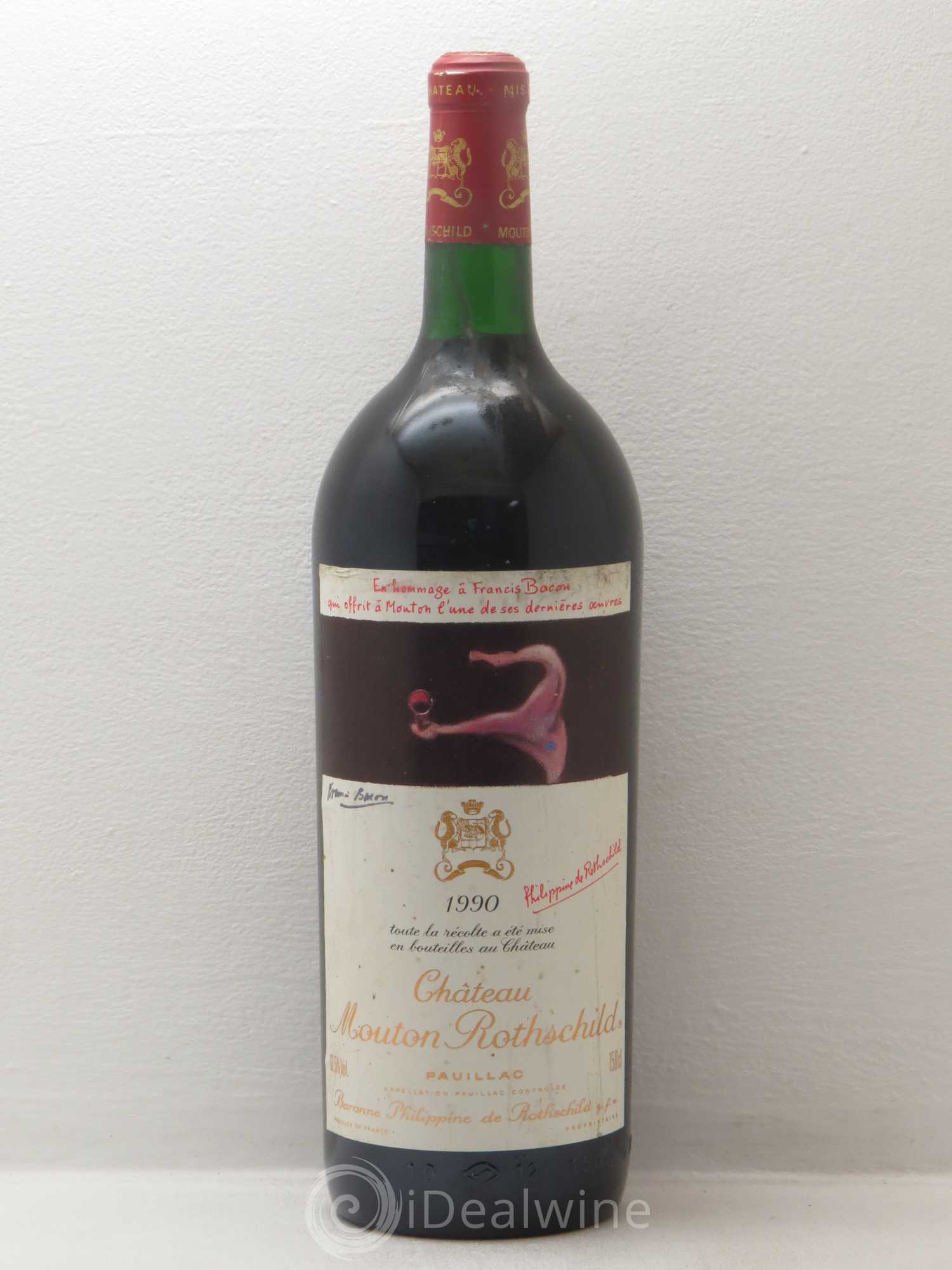 Château Mouton Rothschild 1er Grand Cru Classé 1990 - Lot de 1 magnum - 0