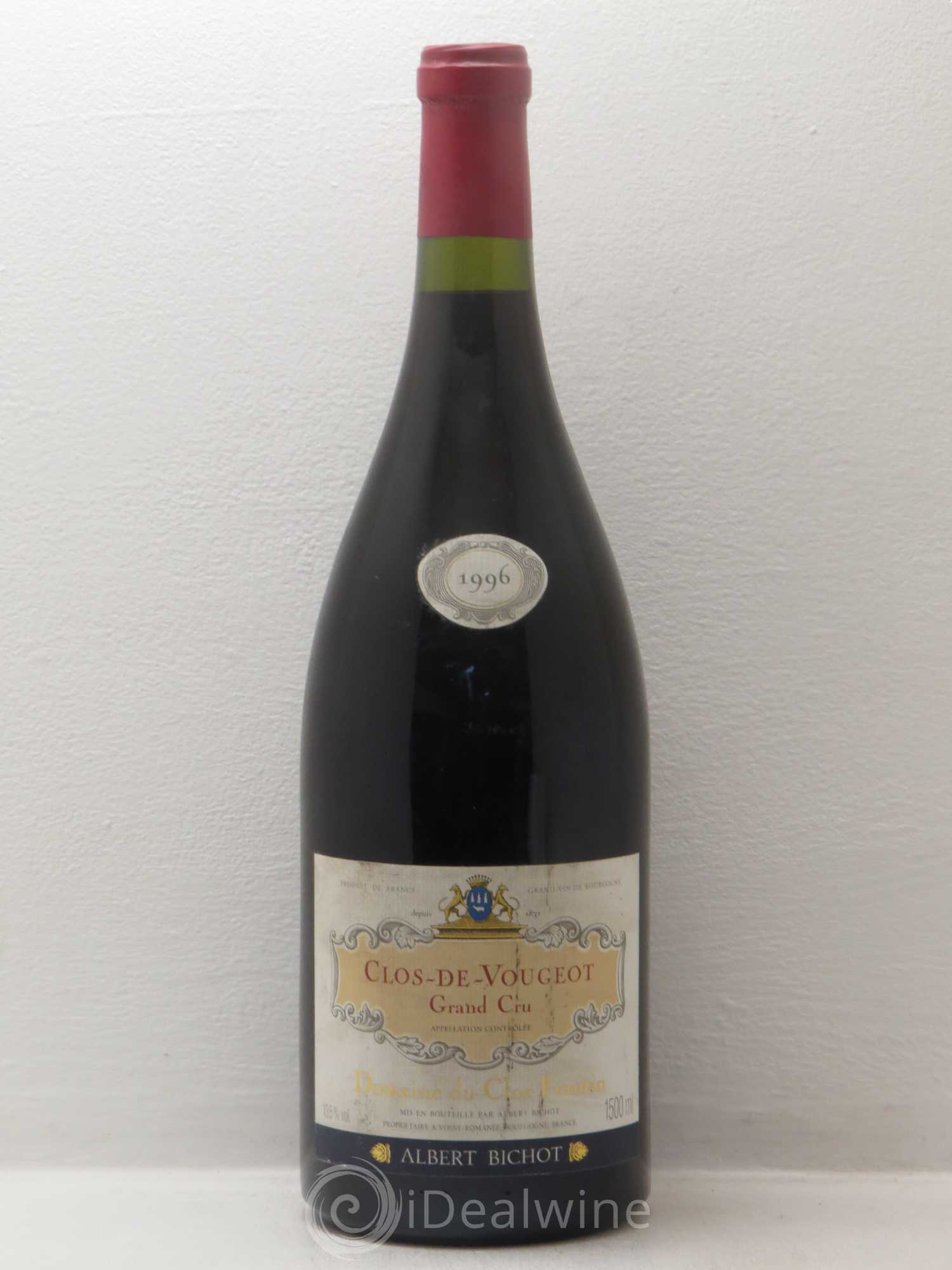 Clos de Vougeot Grand Cru Frantin Bichot 1996 - Lot de 1 magnum - 0