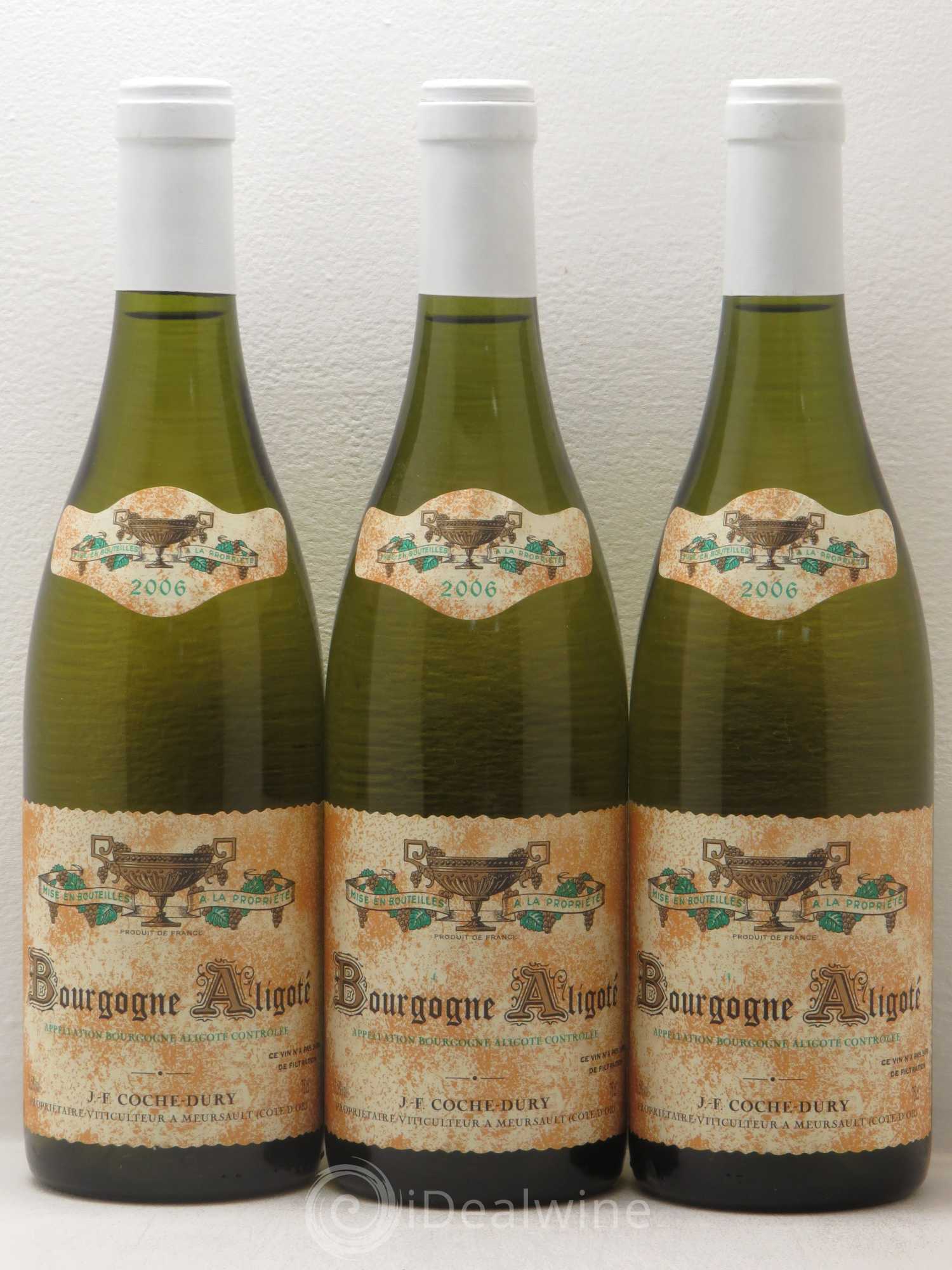 Bourgogne Aligoté Coche Dury (Domaine) 2006 - Lot de 3 bouteilles - 0