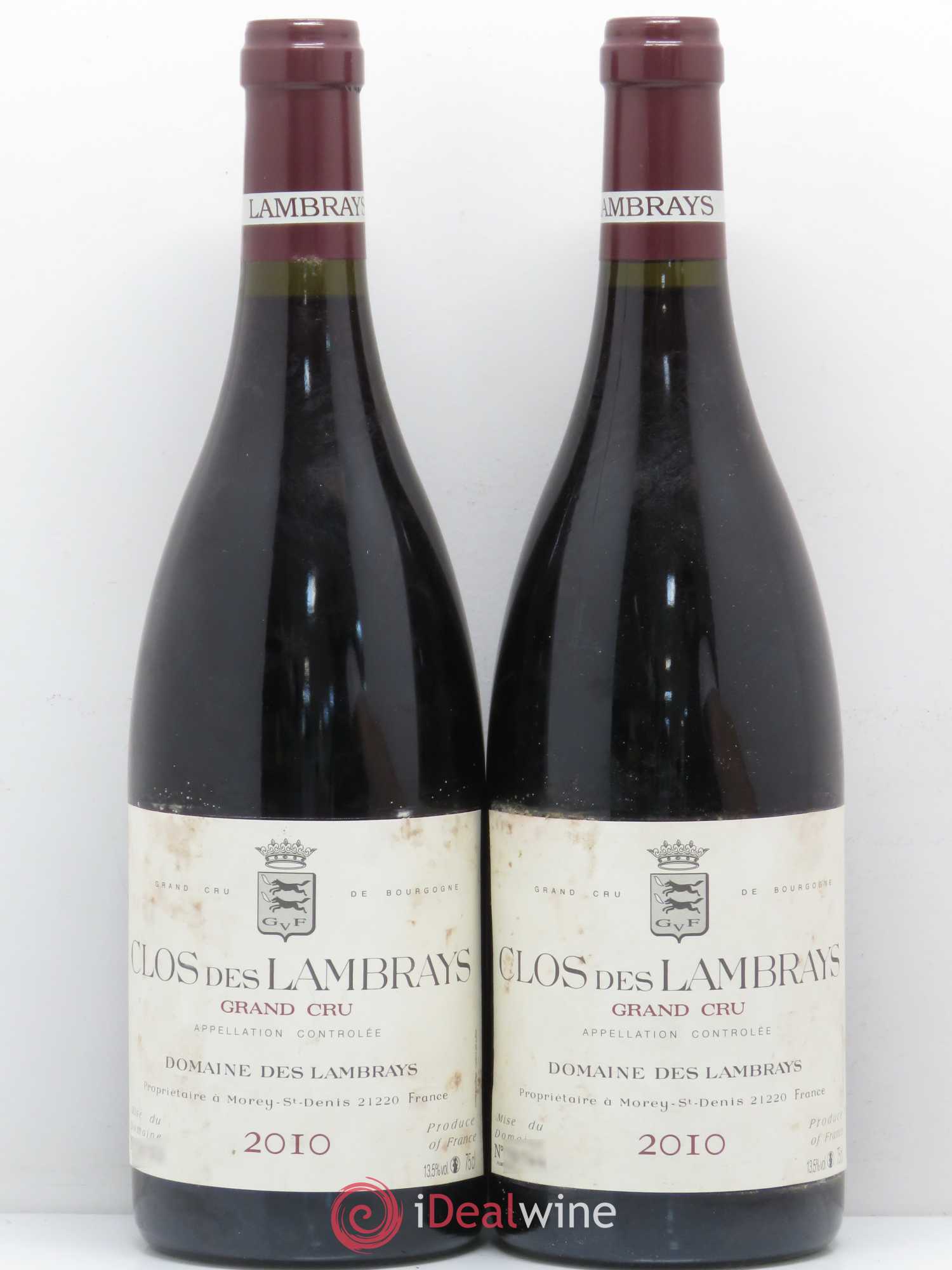 Clos des Lambrays Grand Cru Domaine des Lambrays 2010 - Lot de 2 bouteilles - 0