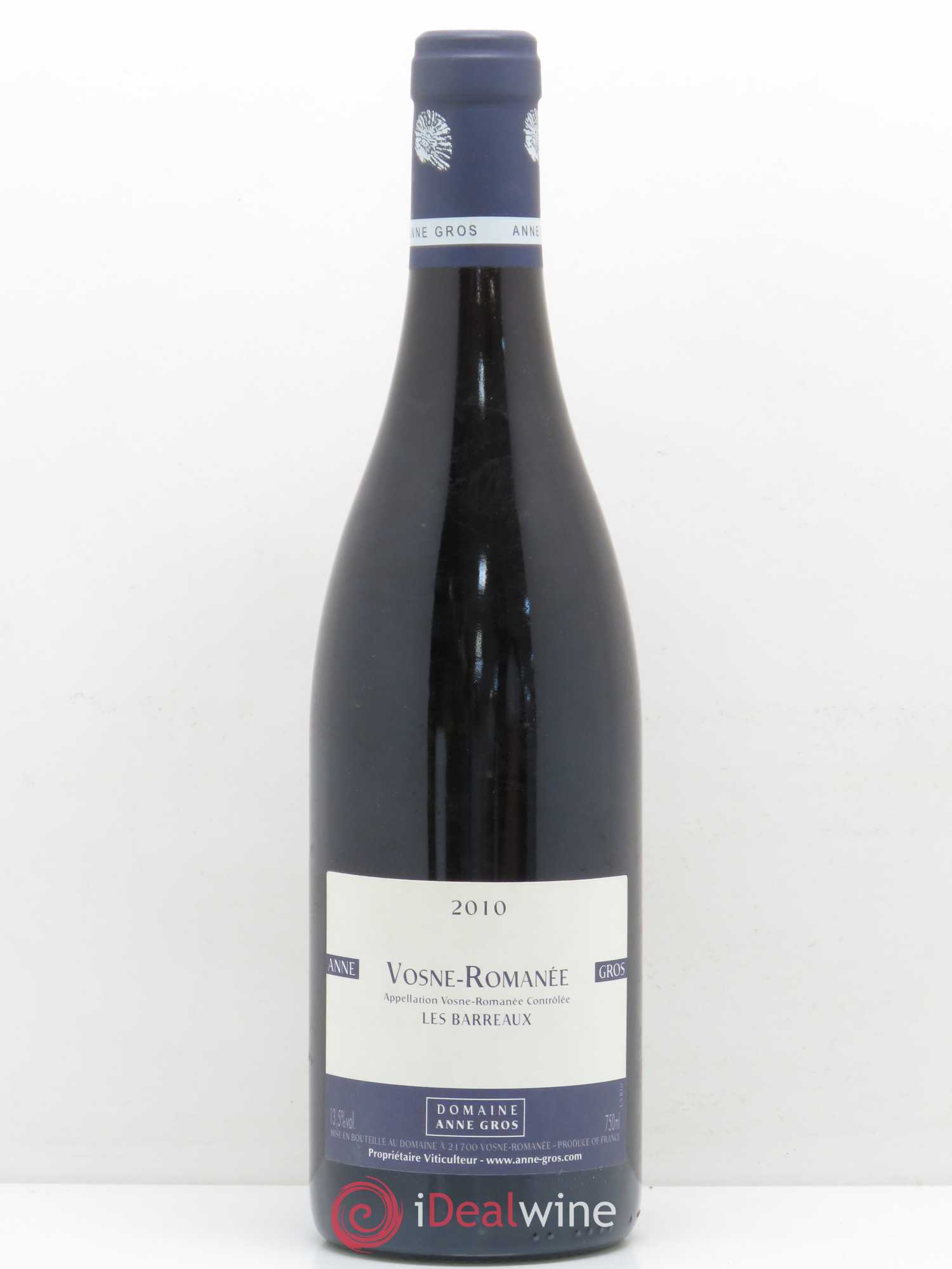 Vosne-Romanée Les Barreaux Anne Gros 2010 - Lot de 1 bouteille - 0