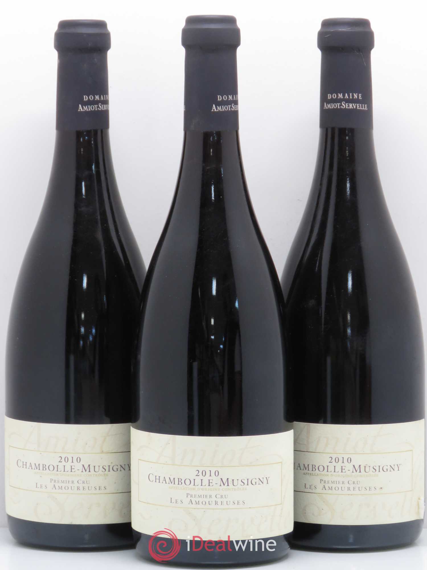 Chambolle-Musigny 1er Cru Les Amoureuses Amiot-Servelle 2010 - Lot de 3 bouteilles - 0