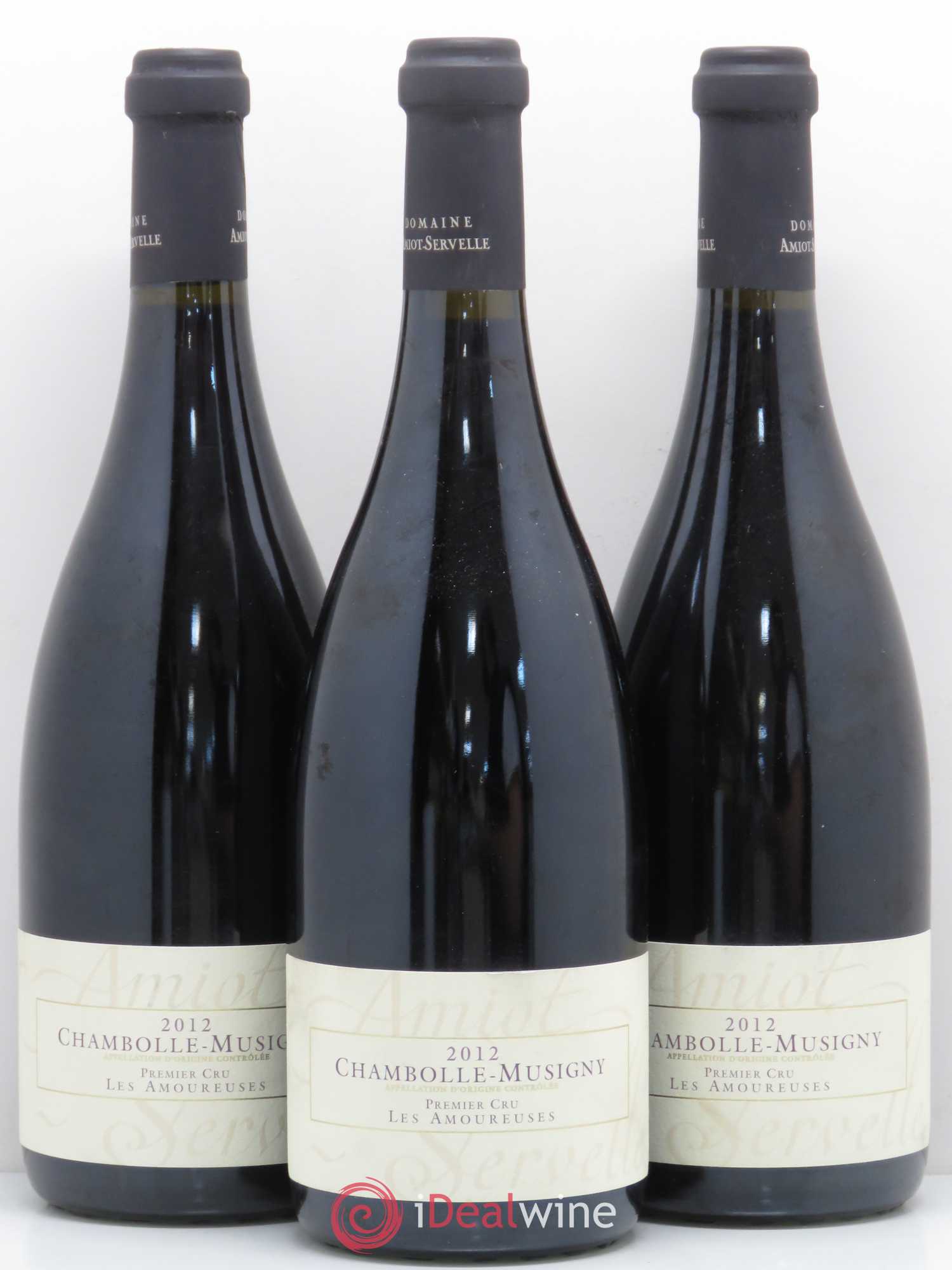 Chambolle-Musigny 1er Cru Les Amoureuses Amiot-Servelle 2012 - Lot de 3 bouteilles - 0