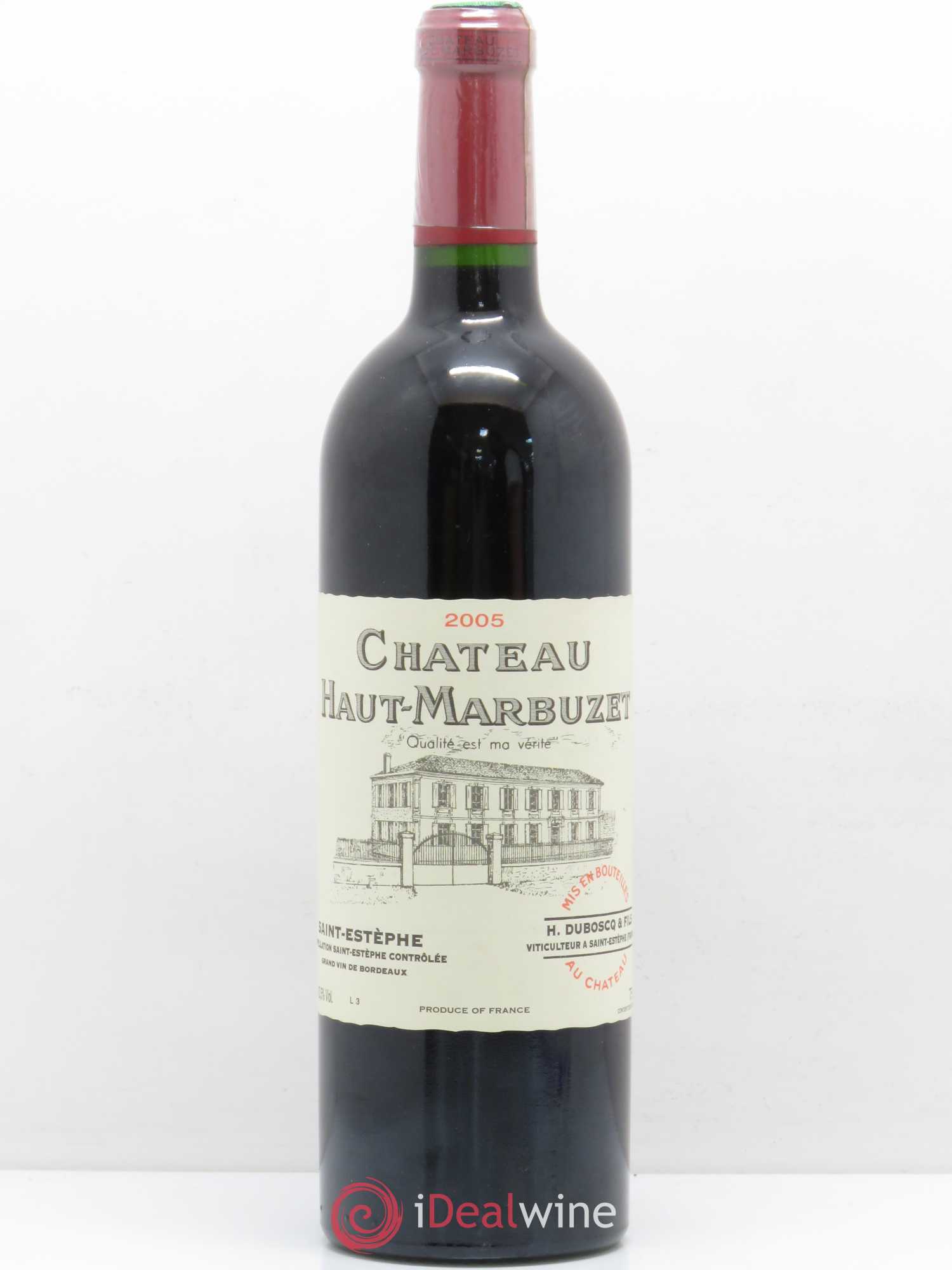 Château Haut Marbuzet 2005 - Lot de 1 bouteille - 0