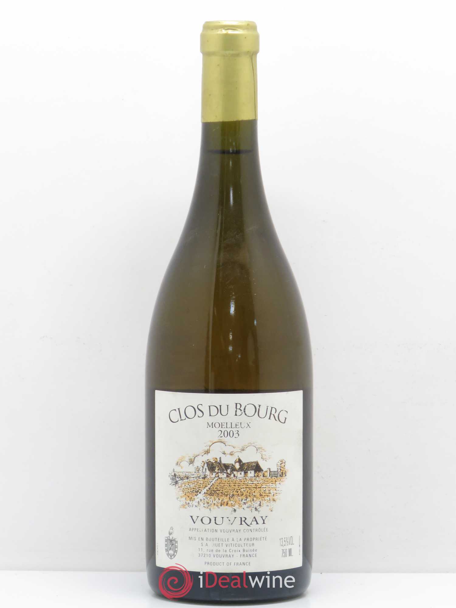 Vouvray Clos du Bourg Moelleux Domaine Huet 2003 - Lotto di 1 bottiglia - 0