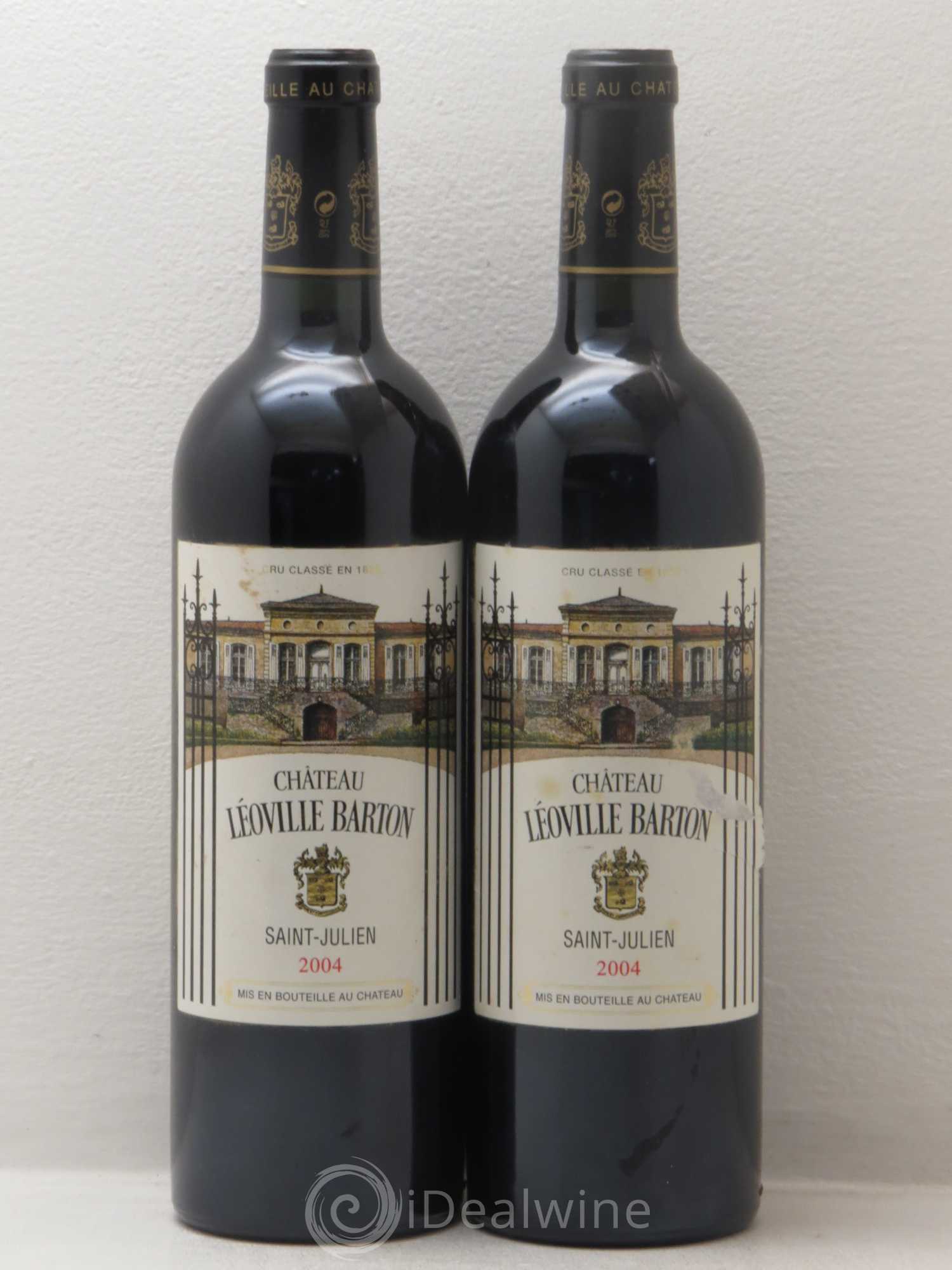 Château Léoville Barton 2ème Grand Cru Classé 2004 - Lot de 2 bouteilles - 0