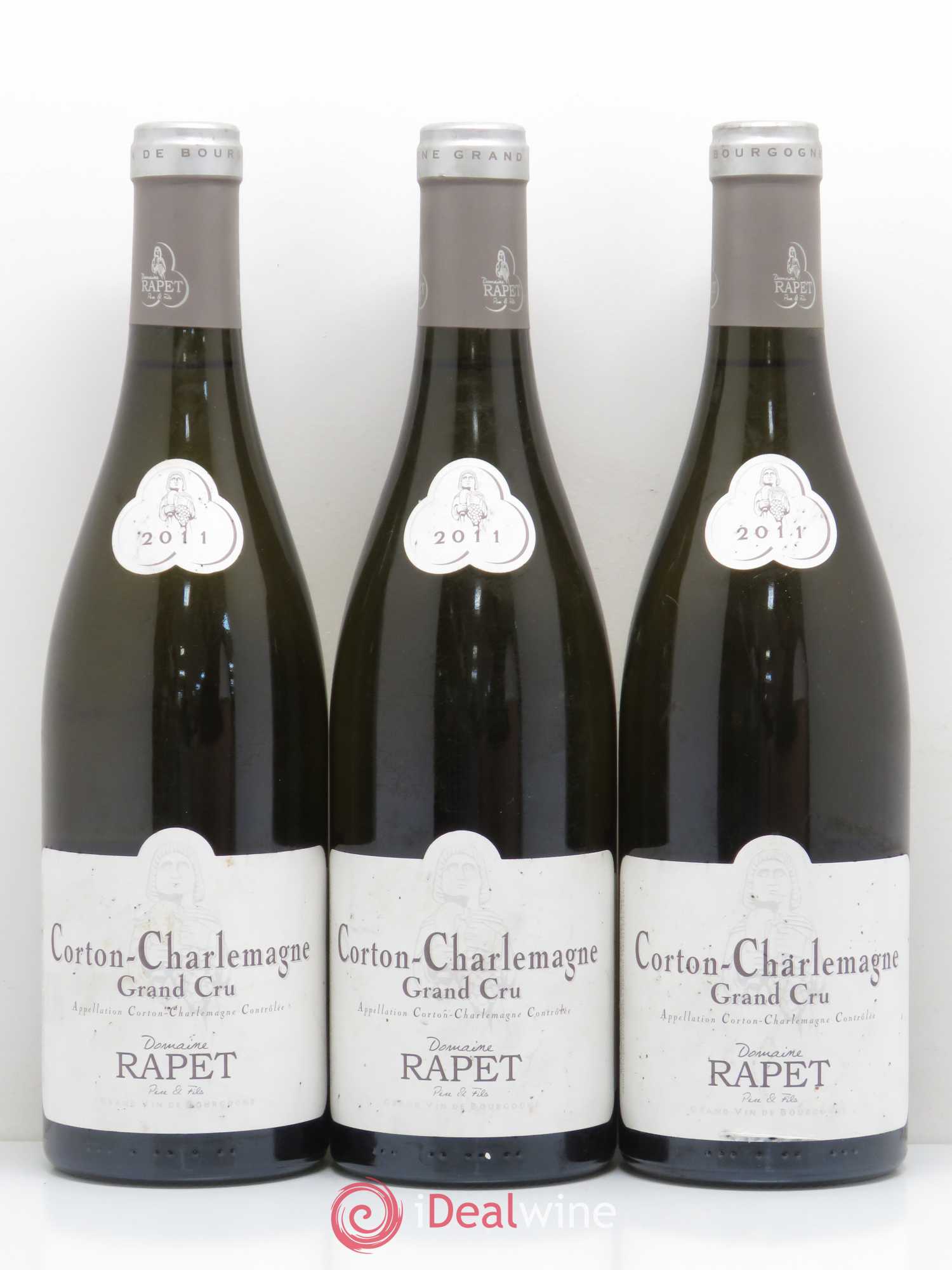 Corton-Charlemagne Grand Cru Rapet Père & Fils 2011 - Lot de 3 bouteilles - 0