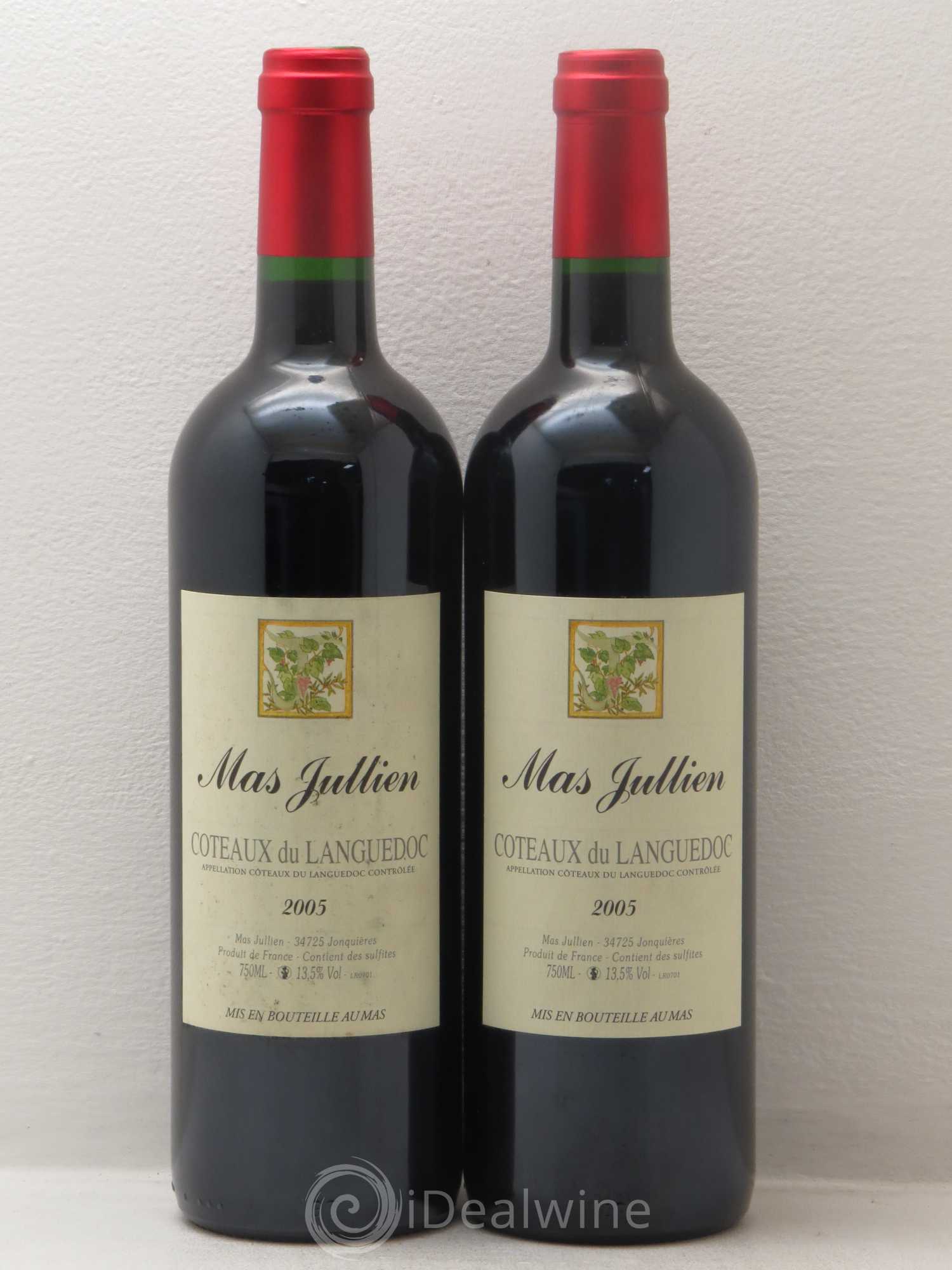 Terrasses du Larzac Mas Jullien Olivier Jullien 2005 - Lot de 2 bouteilles - 0