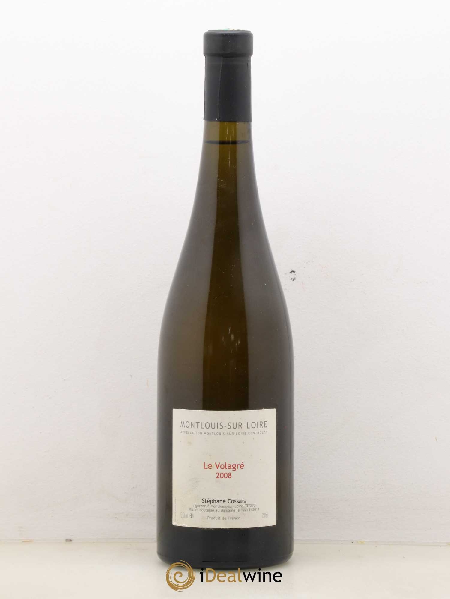 Montlouis-sur-Loire Le Volagré Stéphane Cossais 2008 - Lot de 1 bouteille - 0