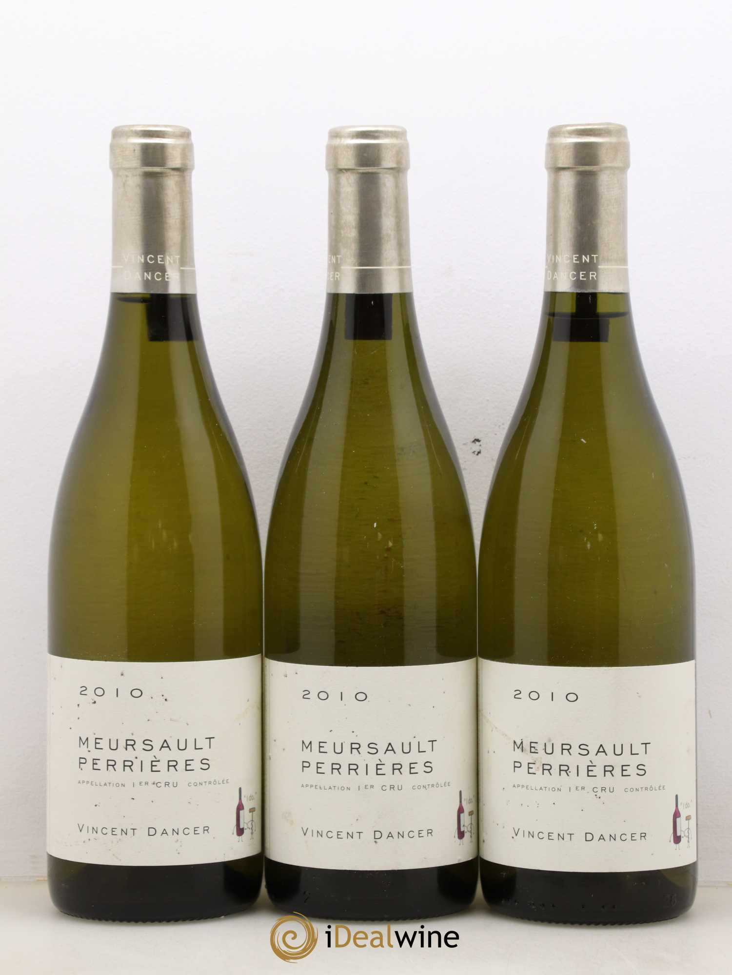 Meursault 1er Cru Perrières Vincent Dancer 2010 - Lot de 3 bouteilles - 0