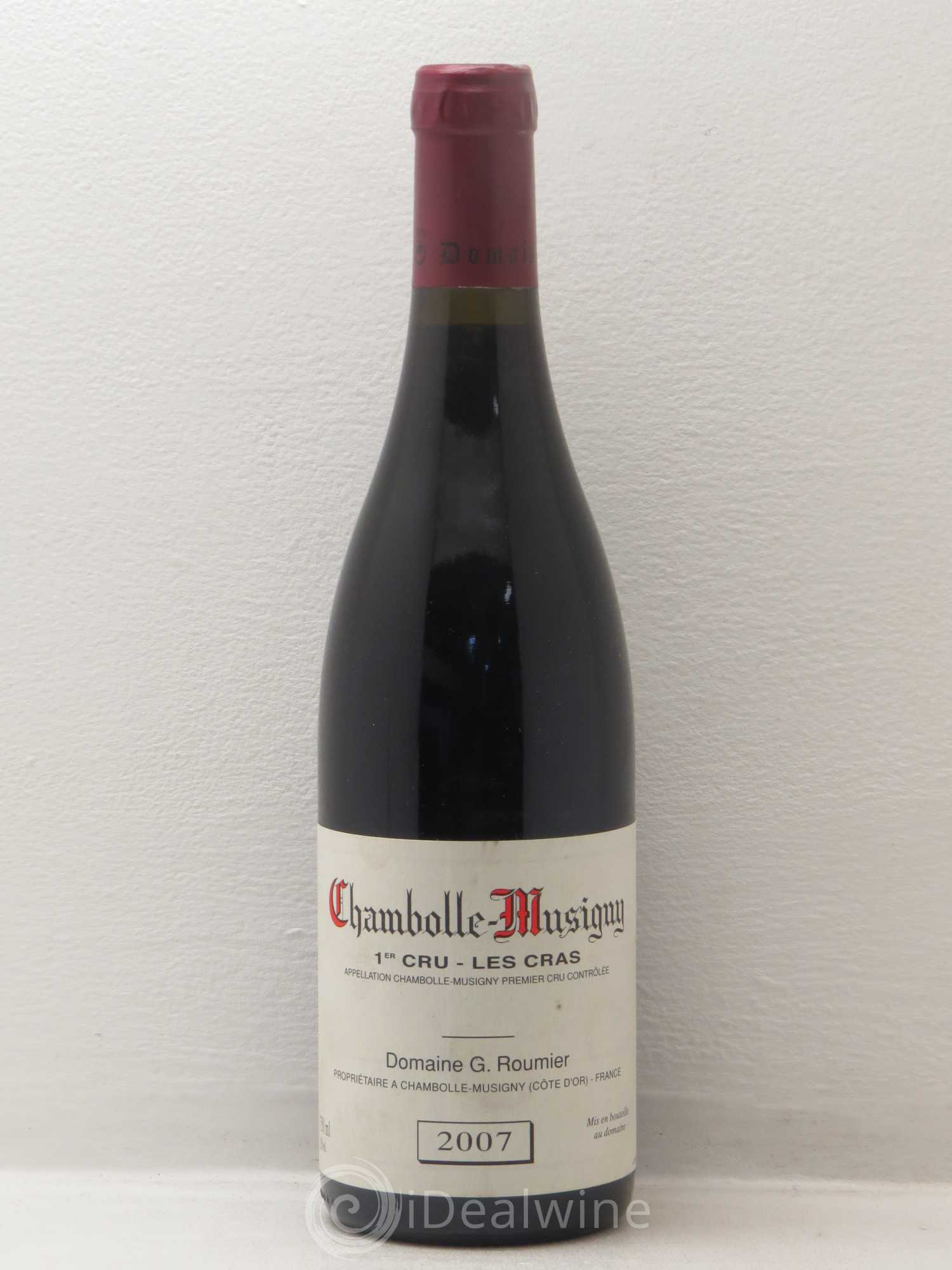 Chambolle-Musigny 1er Cru Les Cras Georges Roumier (Domaine) 2007 - Lot de 1 bouteille - 0