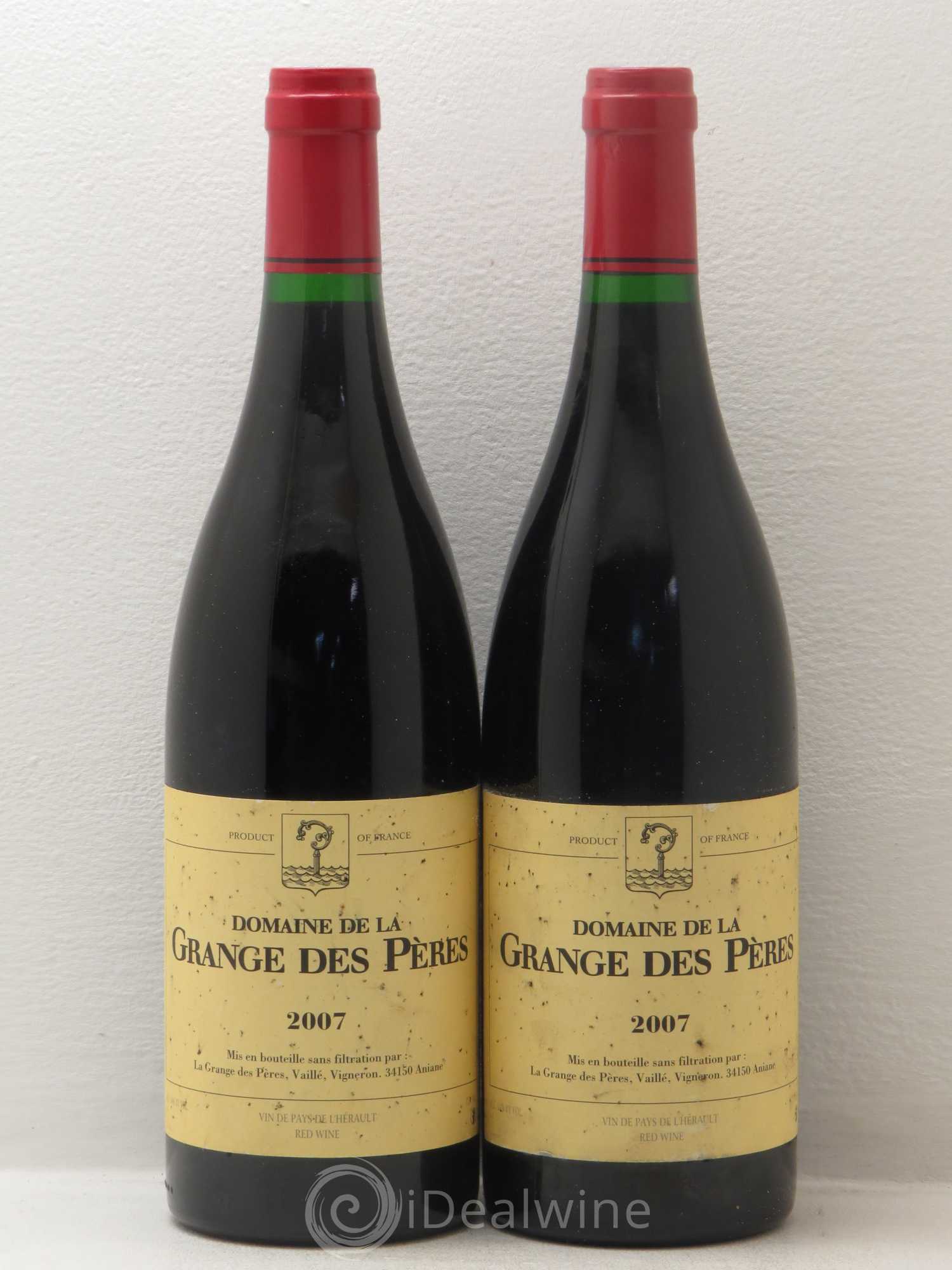 Pays d'Hérault Grange des Pères Laurent Vaillé 2007 - Lot de 2 bouteilles - 0