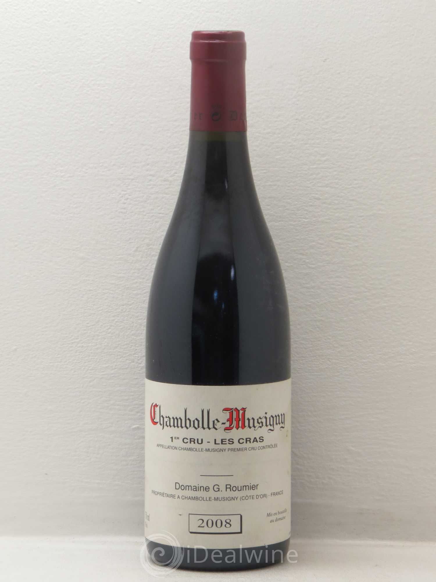 Chambolle-Musigny 1er Cru Les Cras Georges Roumier (Domaine) 2008 - Lot de 1 bouteille - 0