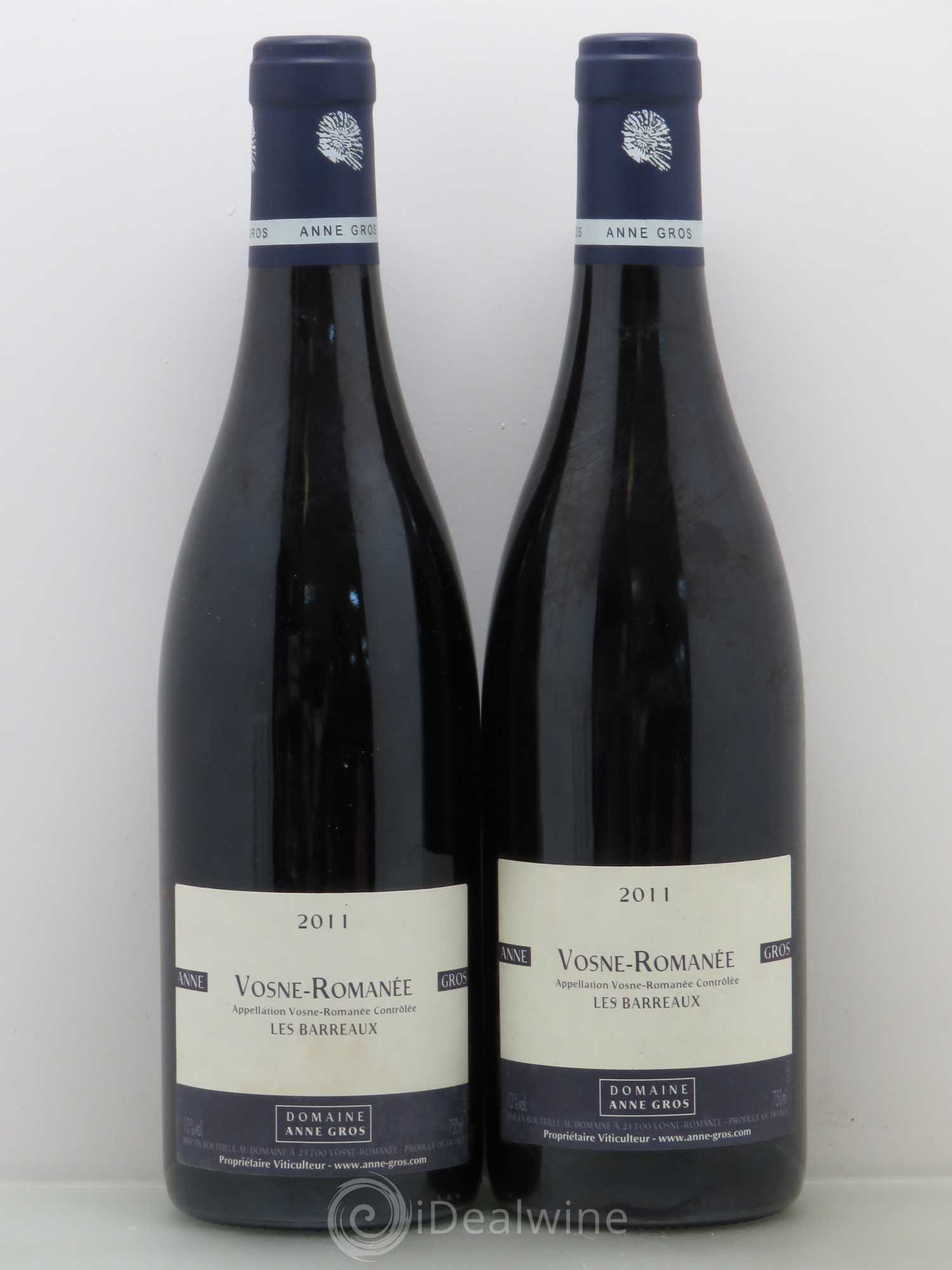 Vosne-Romanée Les Barreaux Anne Gros 2011 - Lot de 2 bouteilles - 0