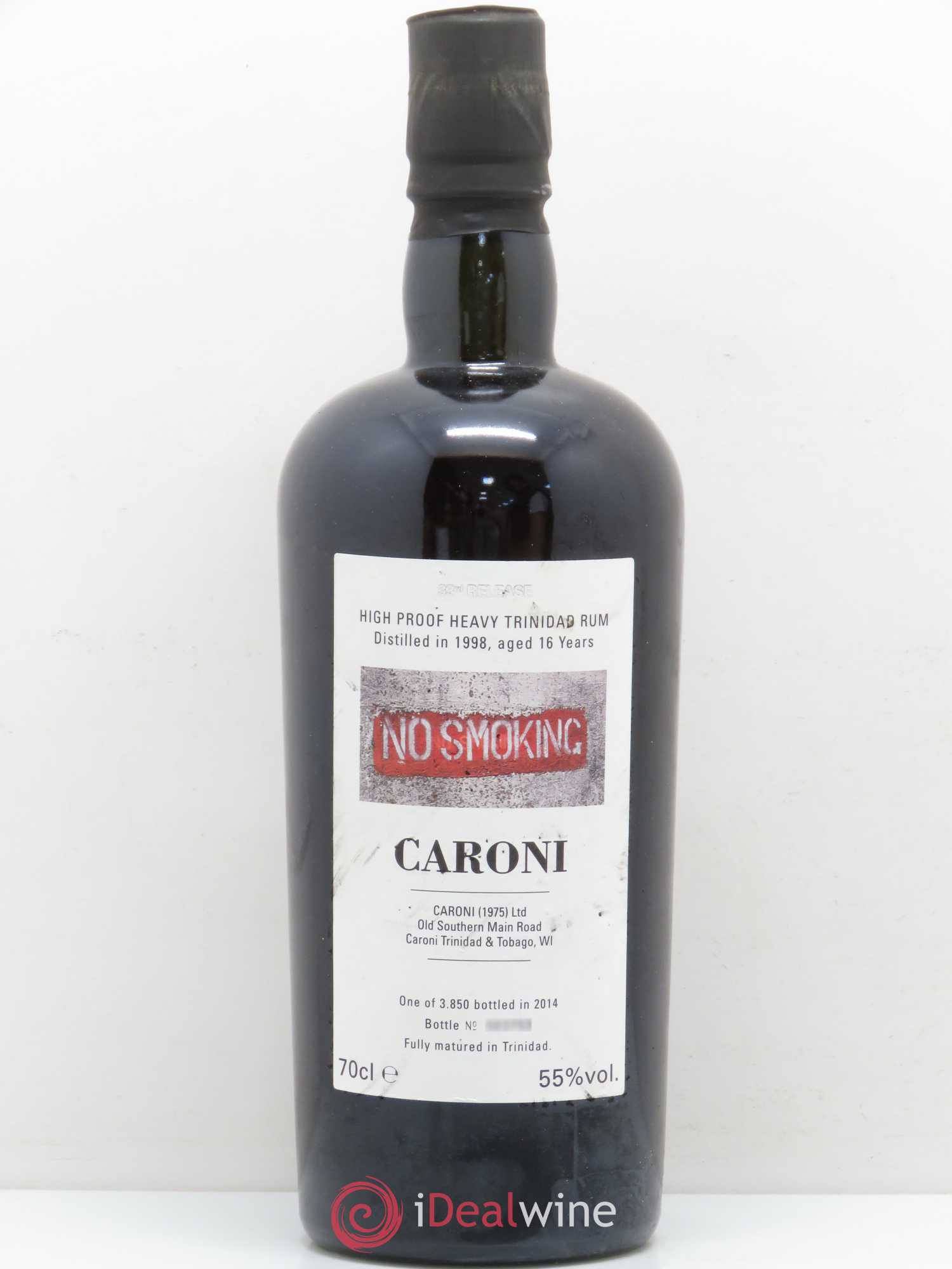 Rhum Velier Caroni No Smoking 16 ans d'age 1998 - Lotto di 1 bottiglia - 0