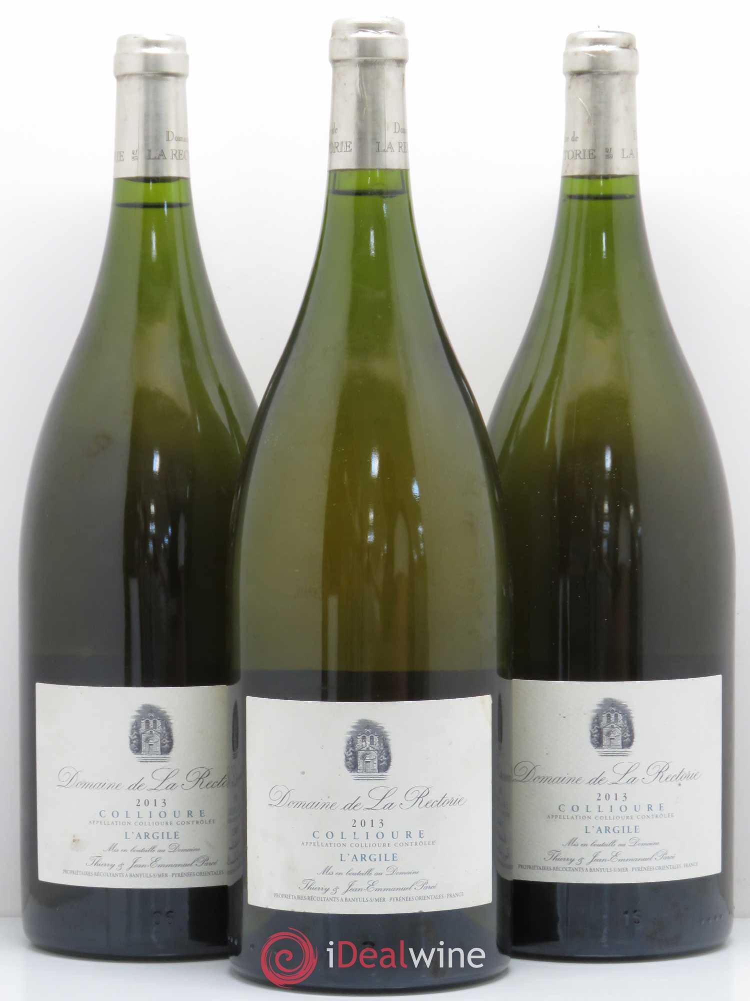 Collioure La Rectorie (Domaine de) L'Argile Thierry et Jean Emmanuel Parcé 2013 - Lot de 3 magnums - 0