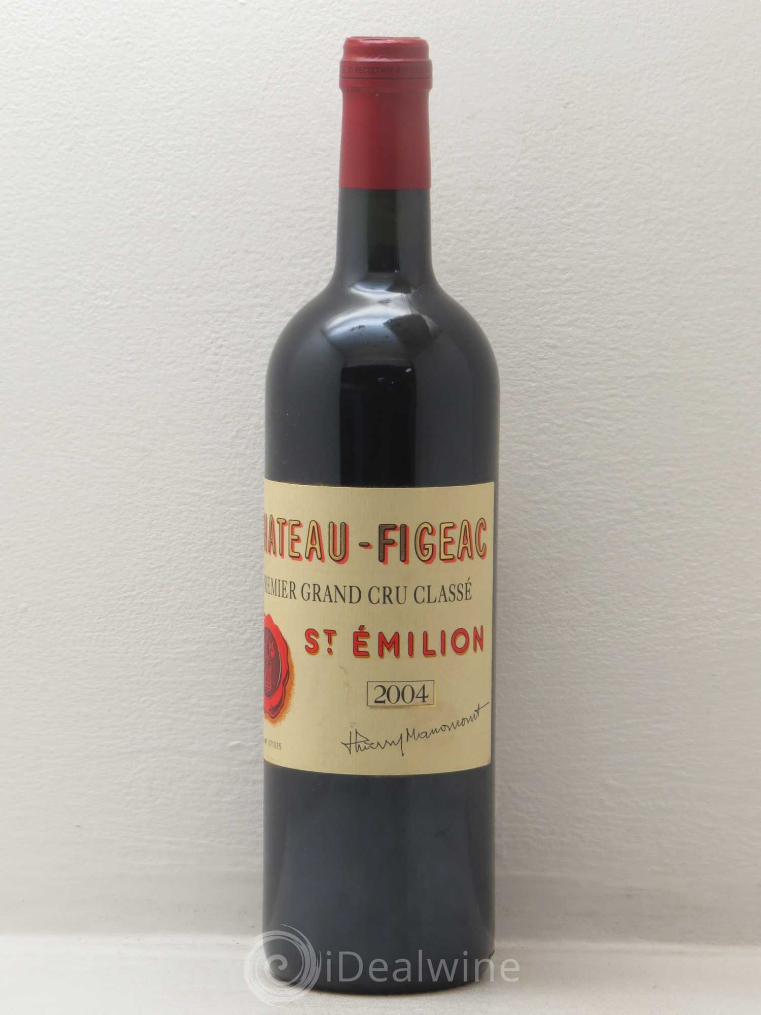 Château Figeac 1er Grand Cru Classé A 2004 - Lot de 1 bouteille - 0